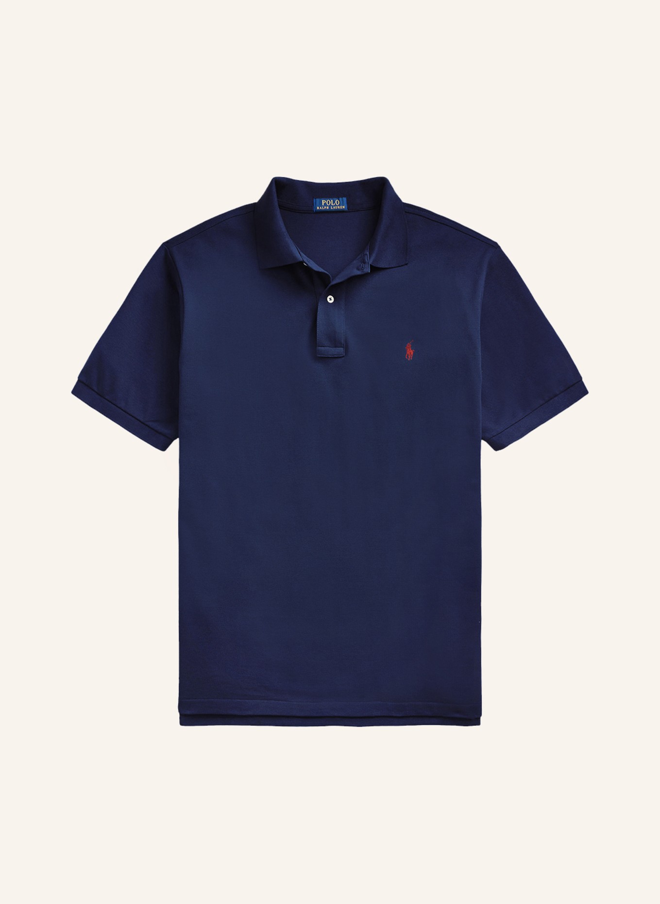 POLO RALPH LAUREN Big & Tall Piqué polo shirt, Color: DARK BLUE (Image 1)