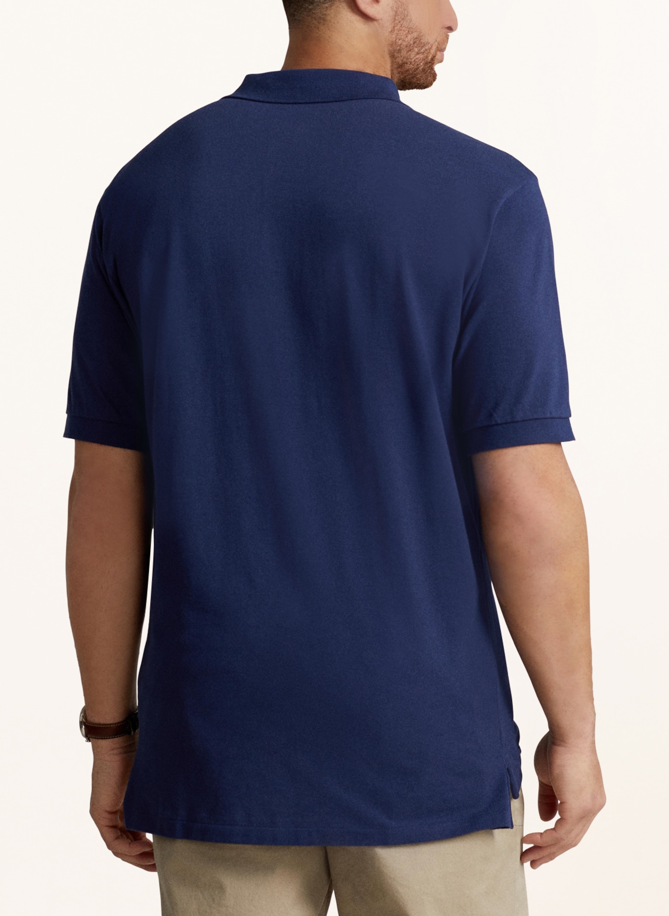 POLO RALPH LAUREN Big & Tall Piqué polo shirt, Color: DARK BLUE (Image 3)