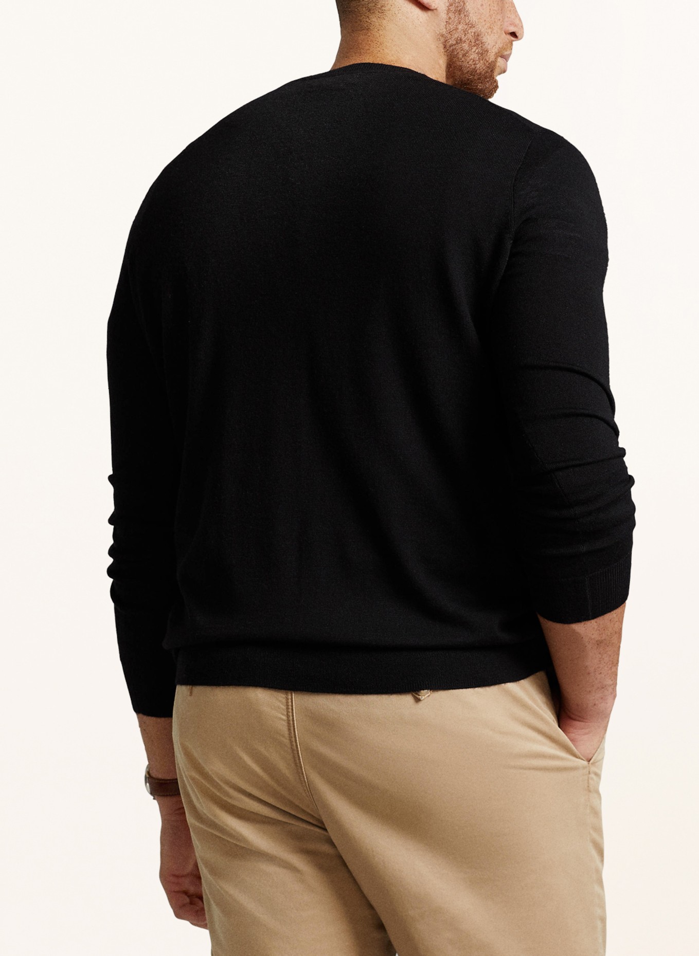 POLO RALPH LAUREN Big & Tall Sweter, Kolor: CZARNY (Obrazek 3)