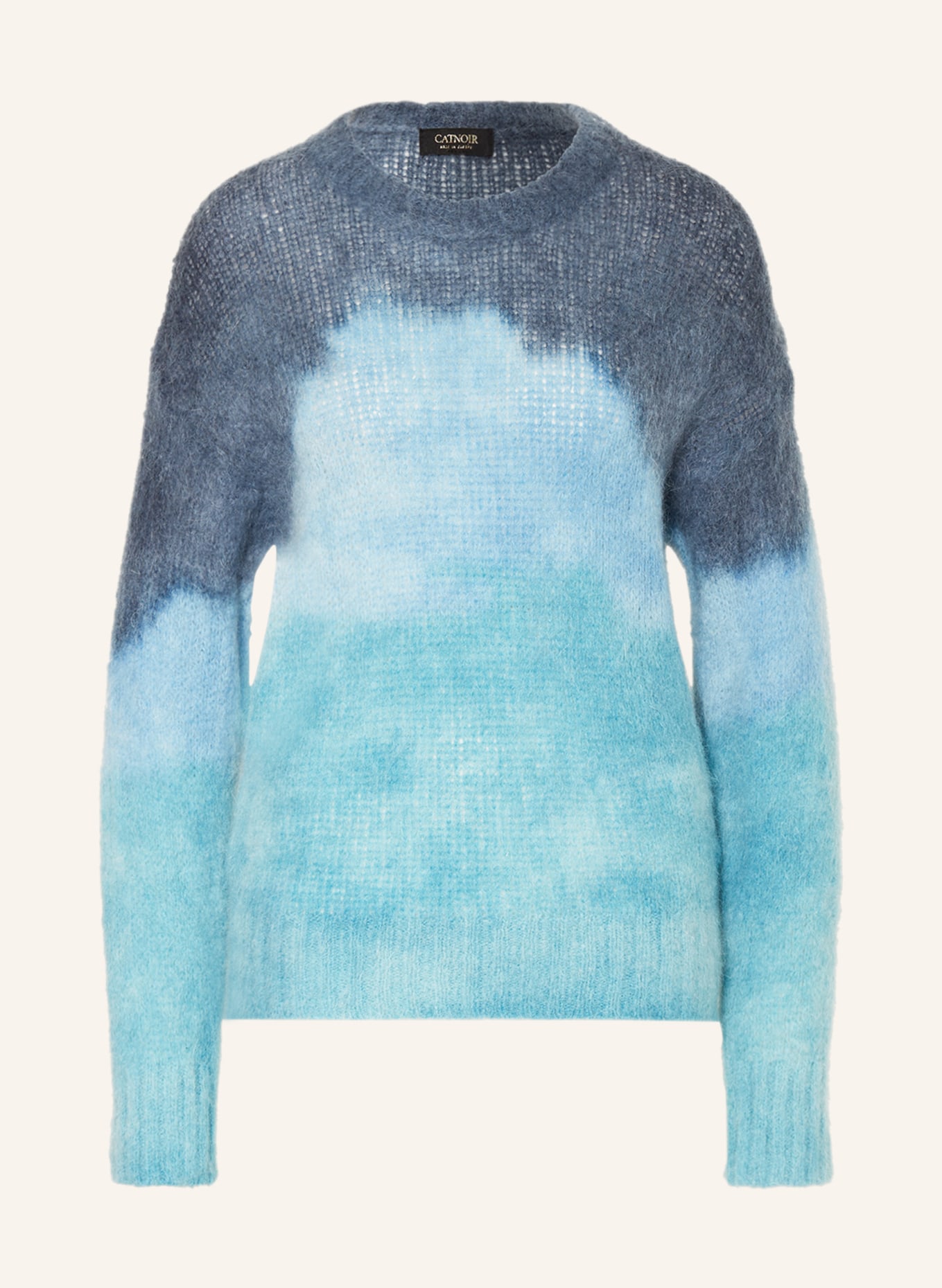 CATNOIR Pullover mit Mohair, Farbe: TÜRKIS/ HELLBLAU (Bild 1)