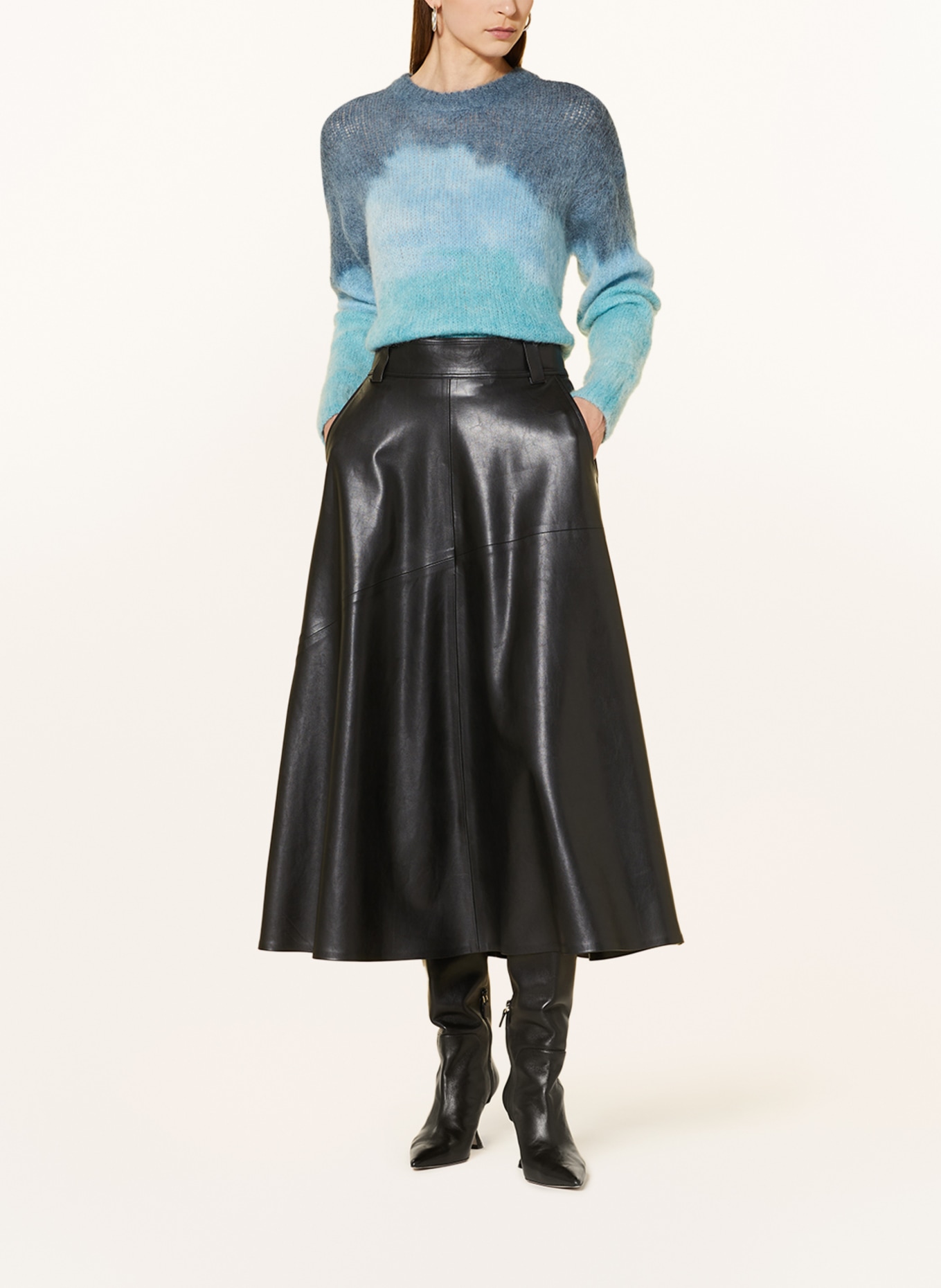 CATNOIR Sweater with mohair, Color: TURQUOISE/ LIGHT BLUE (Image 2)