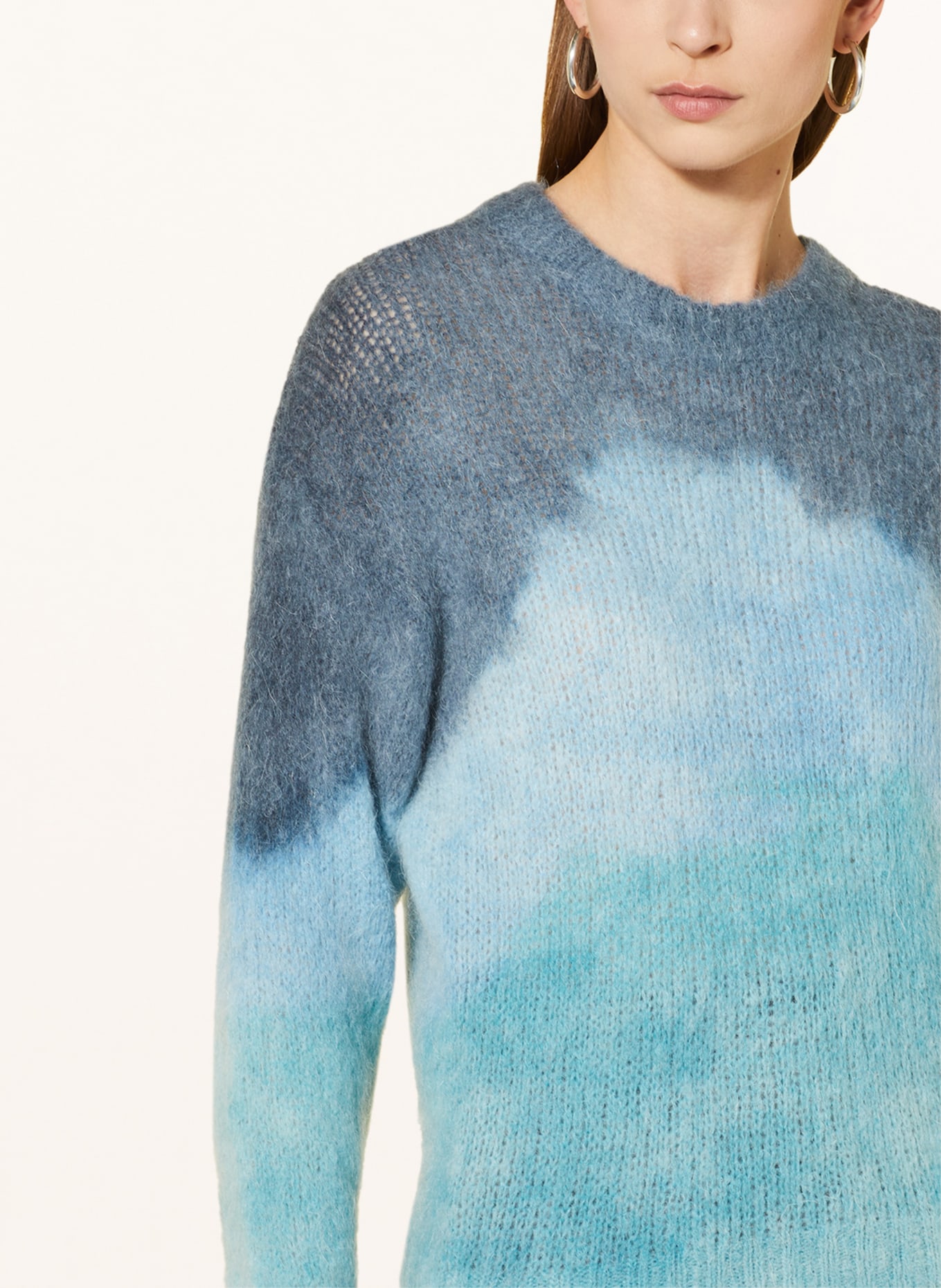 CATNOIR Pullover mit Mohair, Farbe: TÜRKIS/ HELLBLAU (Bild 4)