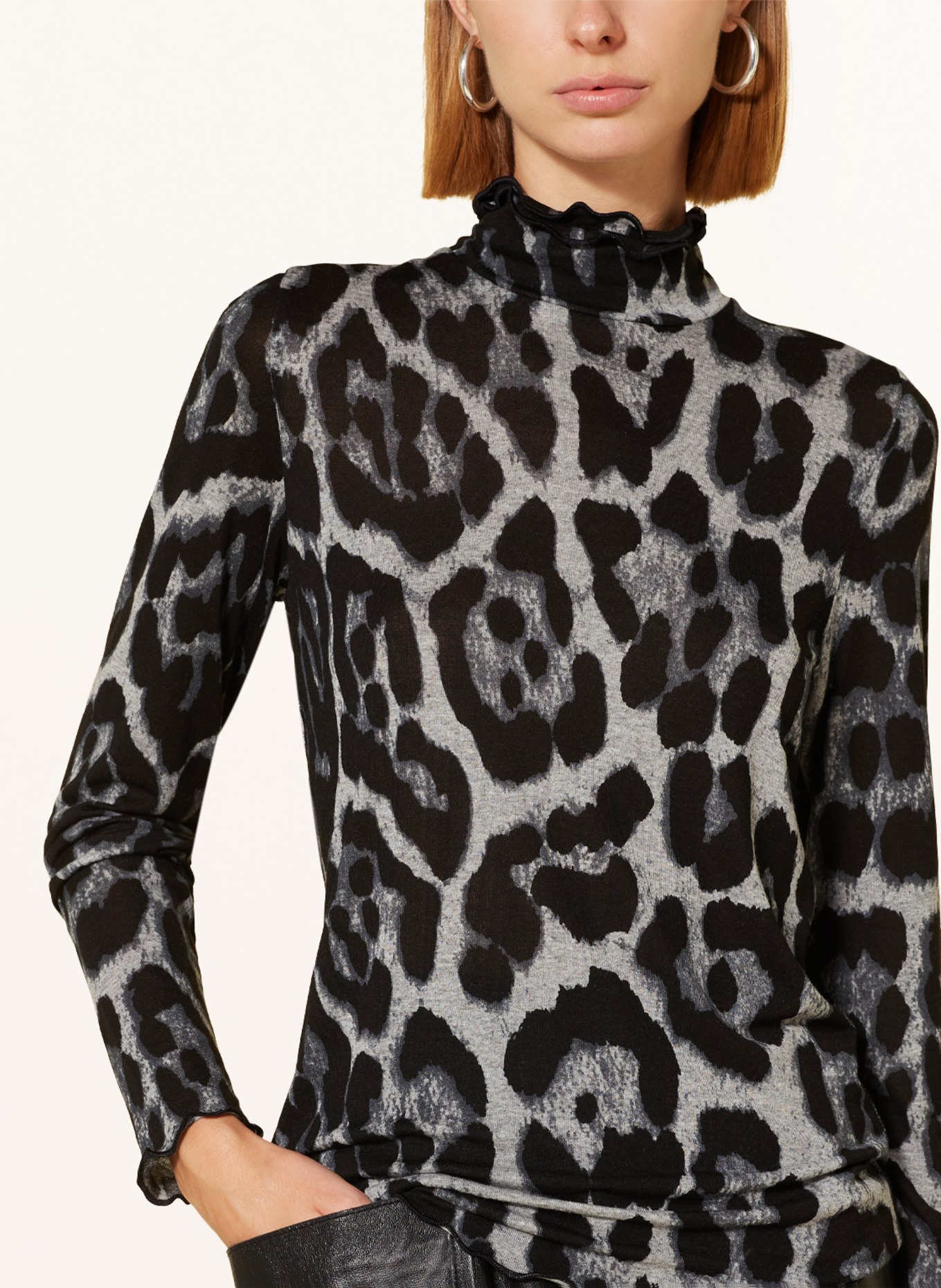 lilienfels Long sleeve shirt, Color: GRAY/ BLACK (Image 4)