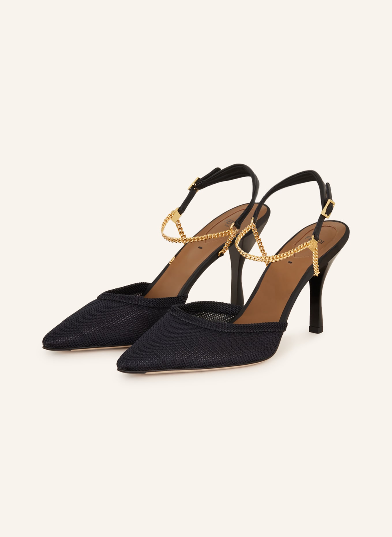 Fendi black pumps store