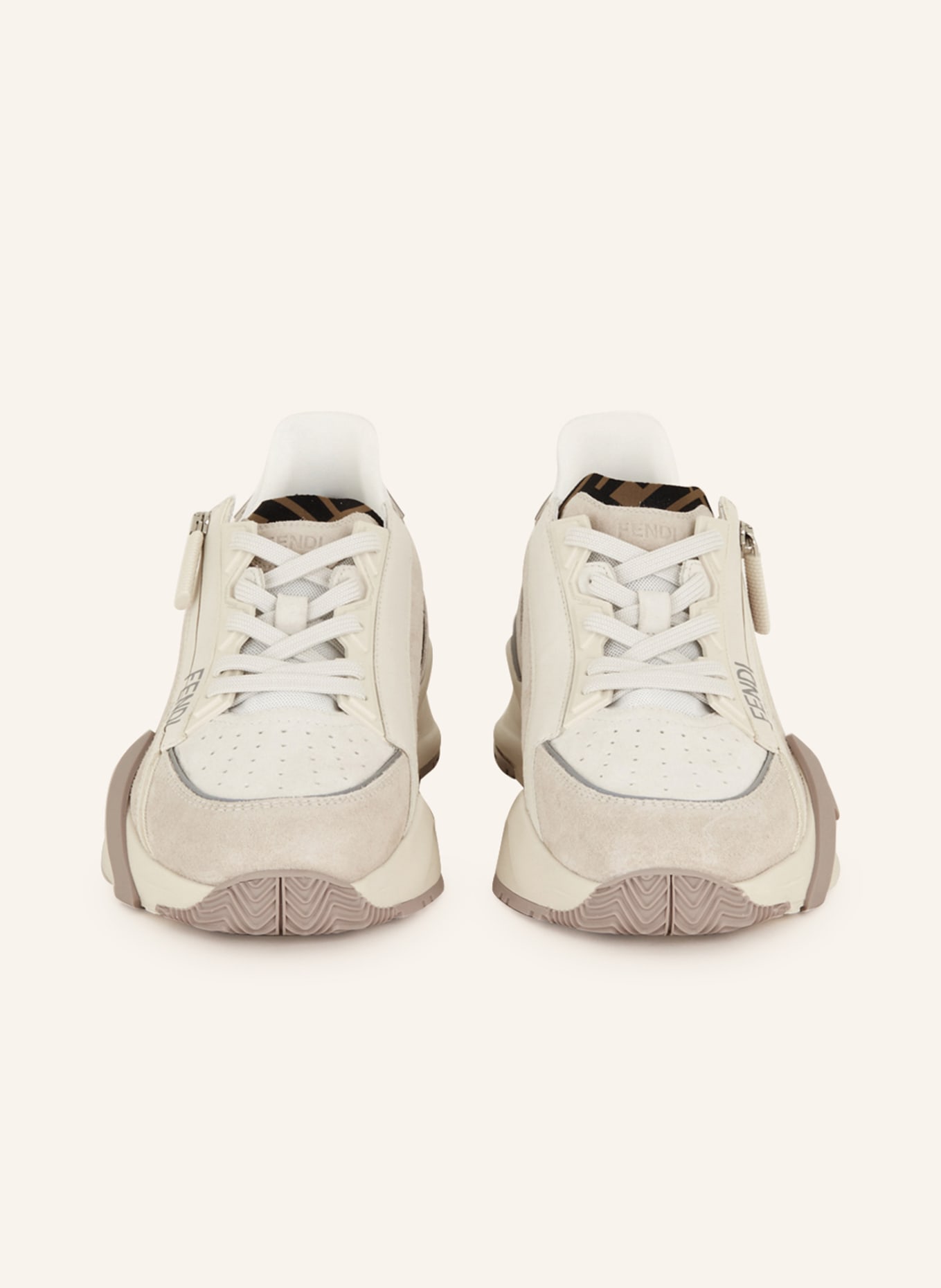 FENDI Sneakers FENDI FLOW, Color: CREAM/ WHITE (Image 3)