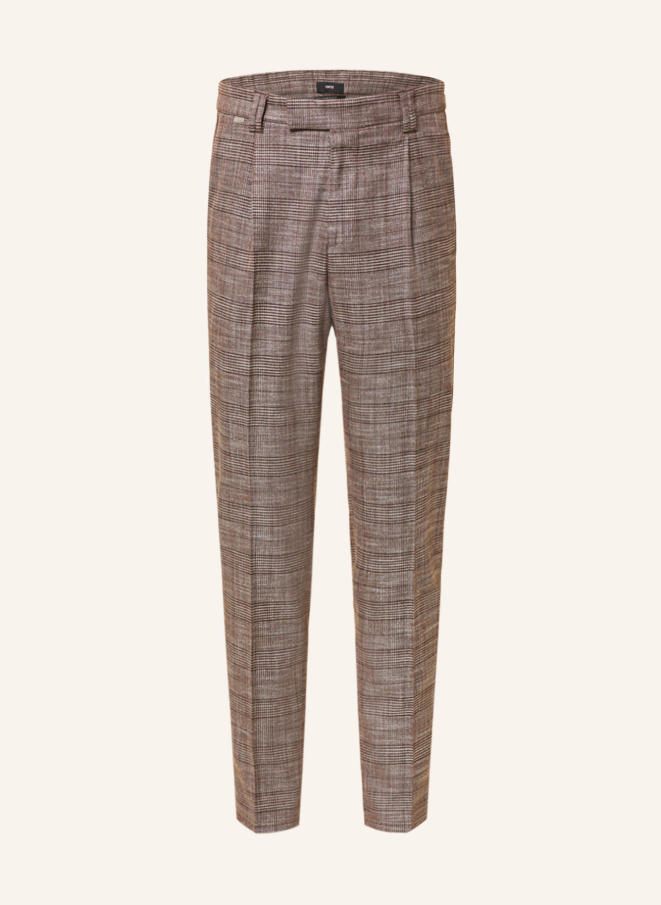 CINQUE Spodnie garniturowe CISANDO extra slim fit, Kolor: CIEMNOCZERWONY (Obrazek 1)