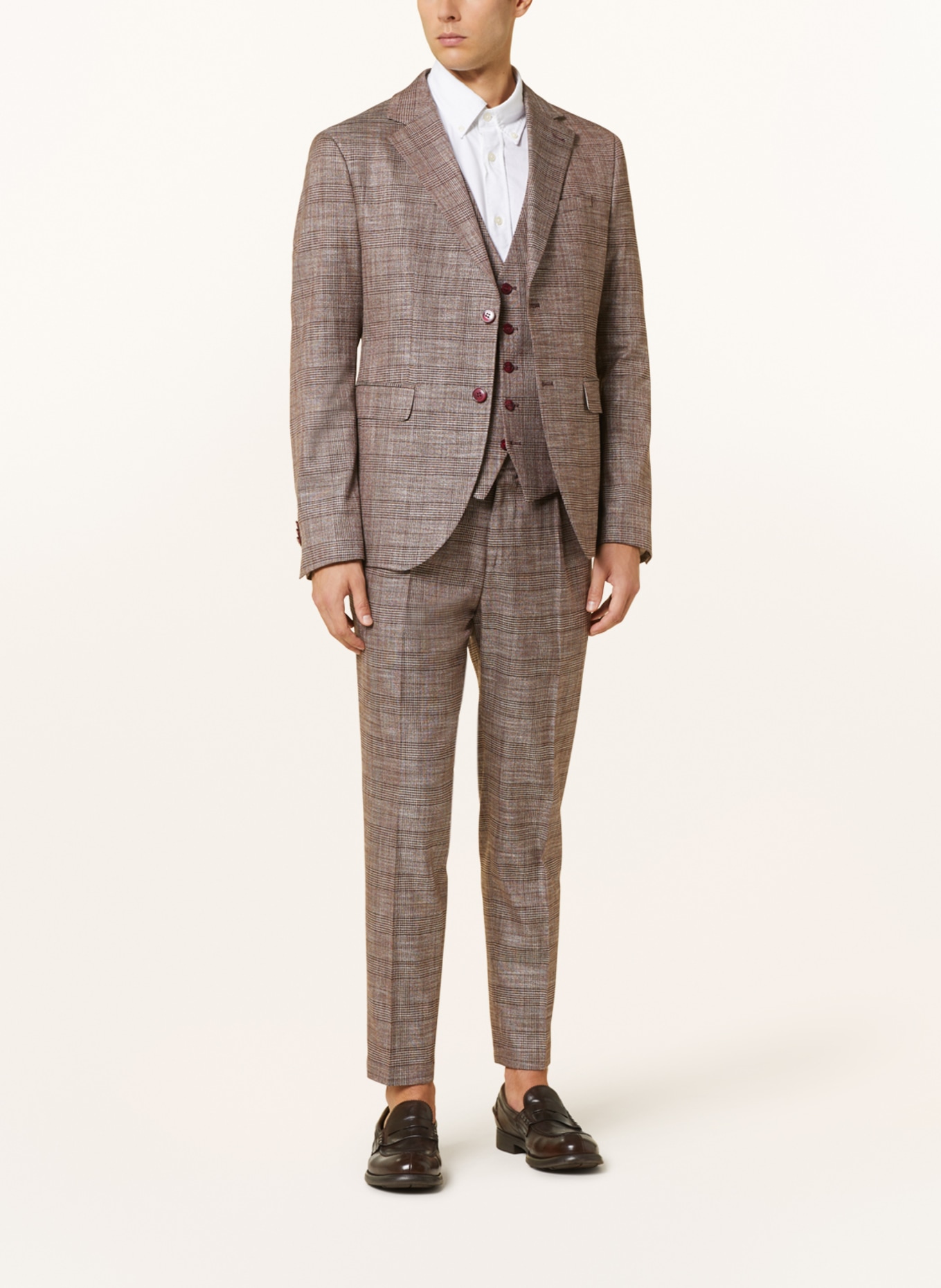 CINQUE Suit trousers CISANDO extra slim fit, Color: DARK RED (Image 2)
