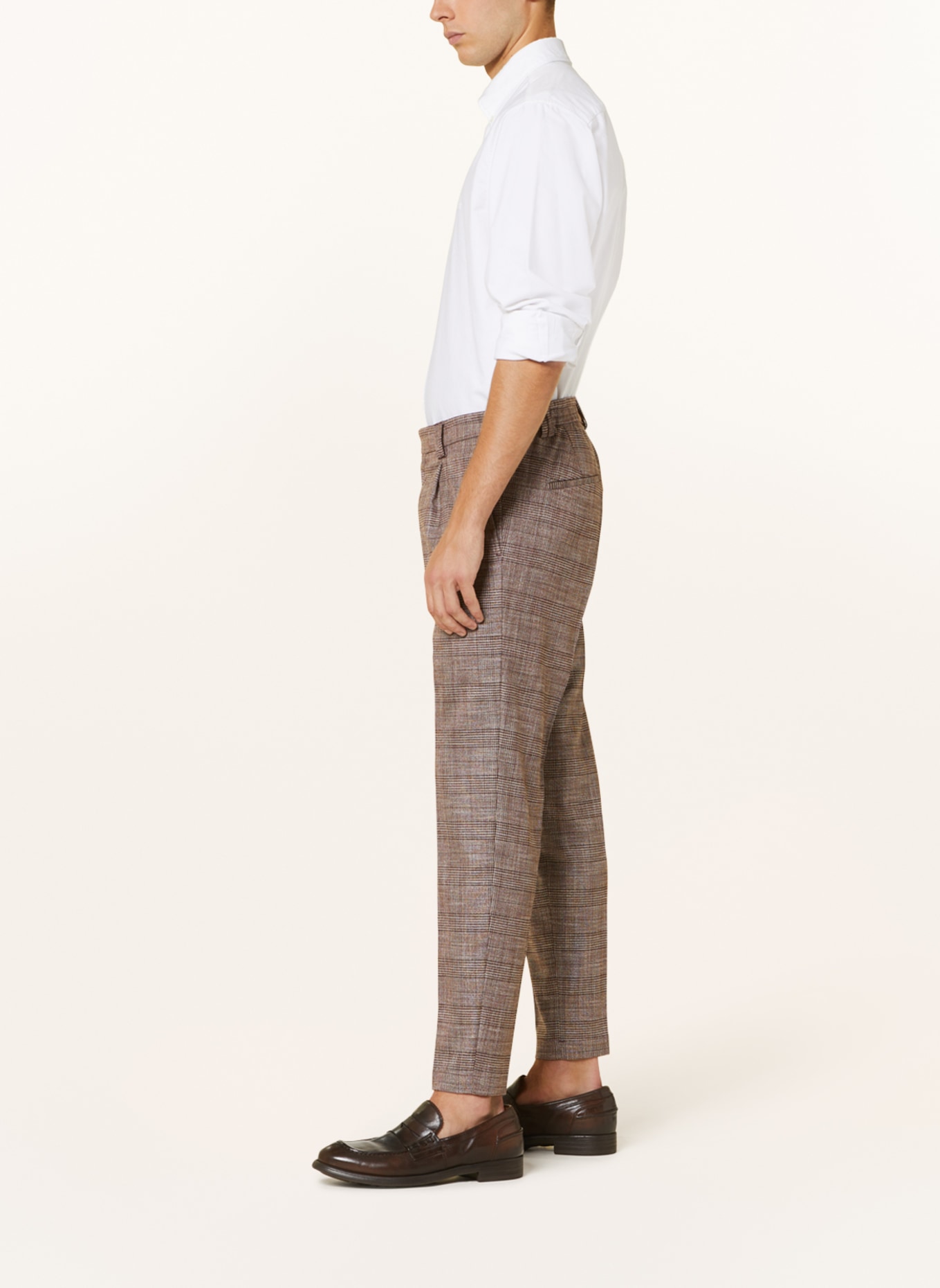 CINQUE Oblekové kalhoty CISANDO Extra Slim Fit, Barva: TMAVĚ ČERVENÁ (Obrázek 5)