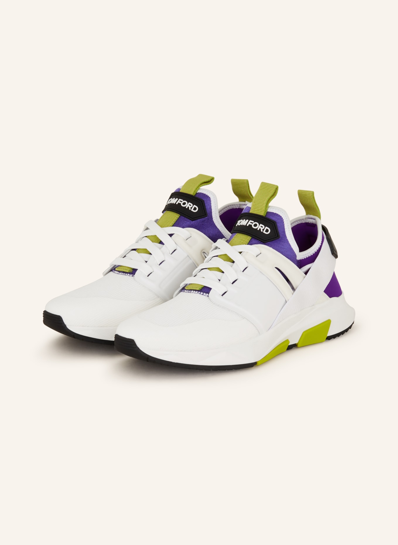TOM FORD Sneakers JAGO, Color: WHITE/ PURPLE/ BLACK (Image 1)