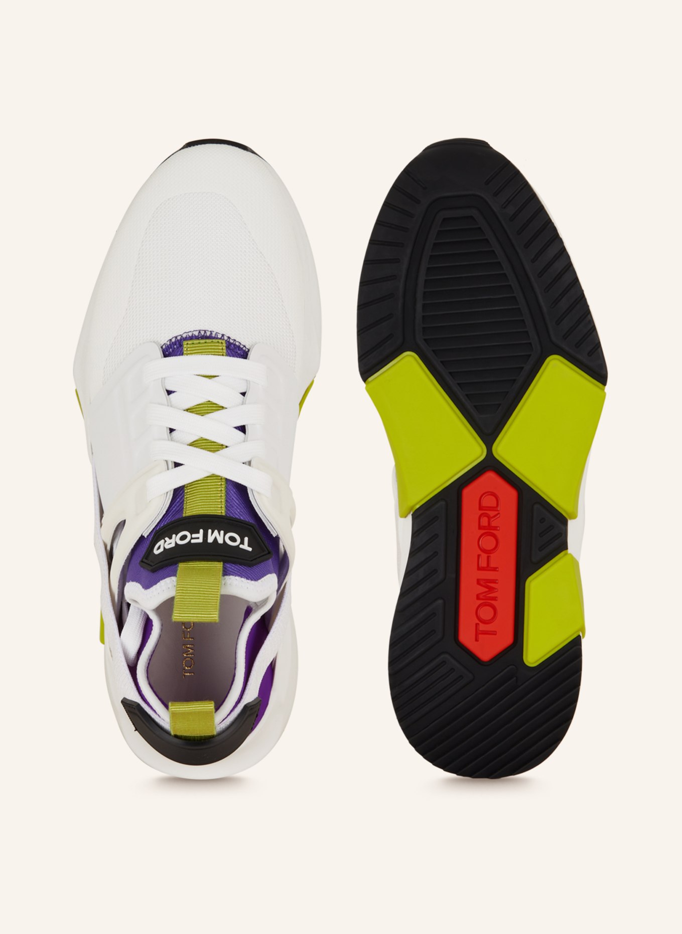 TOM FORD Sneakers JAGO, Color: WHITE/ PURPLE/ BLACK (Image 5)