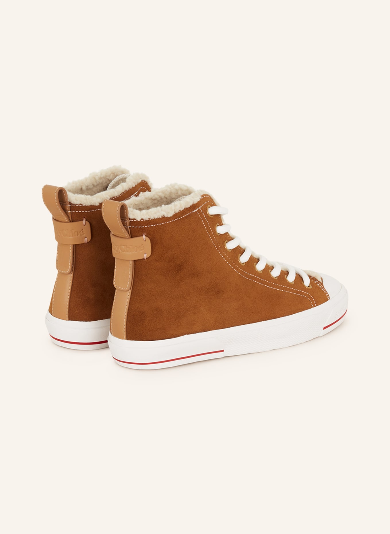 SEE BY CHLOÉ High-top sneakers ARYANA, Color: 506/123 Tobacco-Fabric Pu (Image 2)