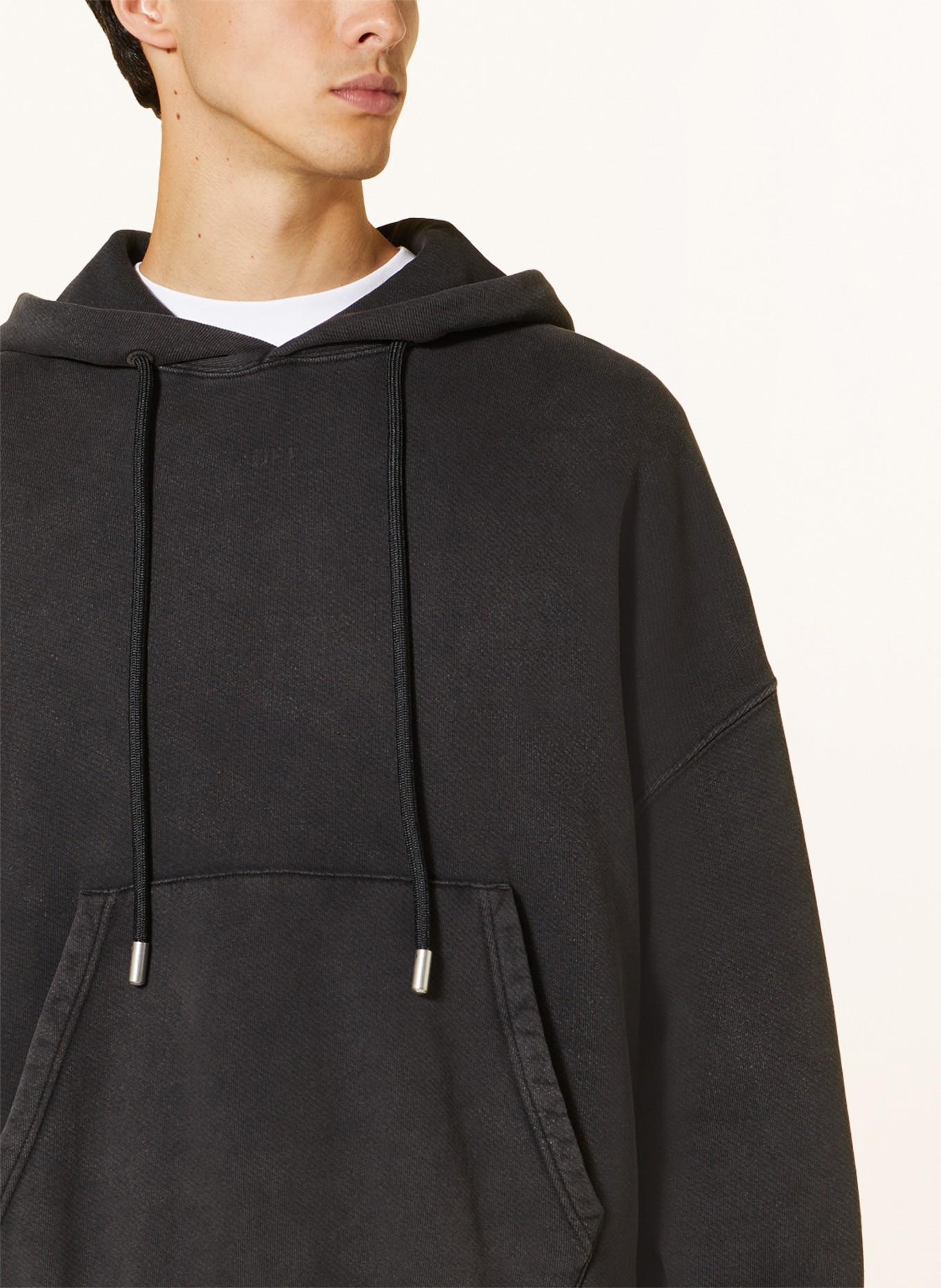Off-White Oversized hoodie, Color: DARK GRAY/ GREEN (Image 5)
