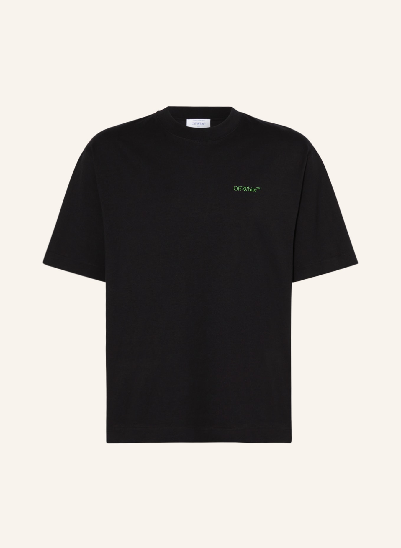 Off-White T-shirt, Color: BLACK/ GREEN/ WHITE (Image 1)