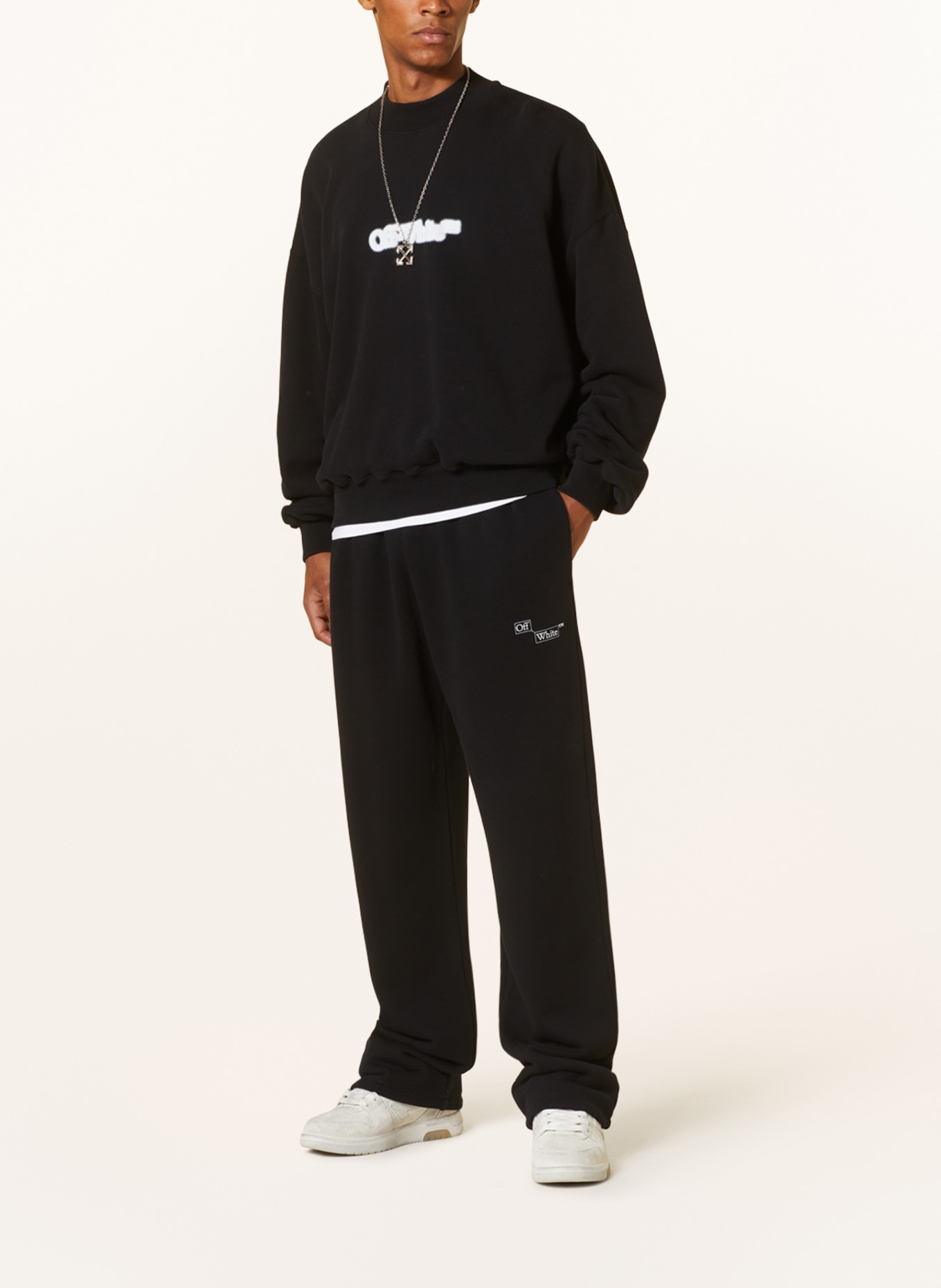 Off-White Pants in jogger style, Color: BLACK (Image 2)