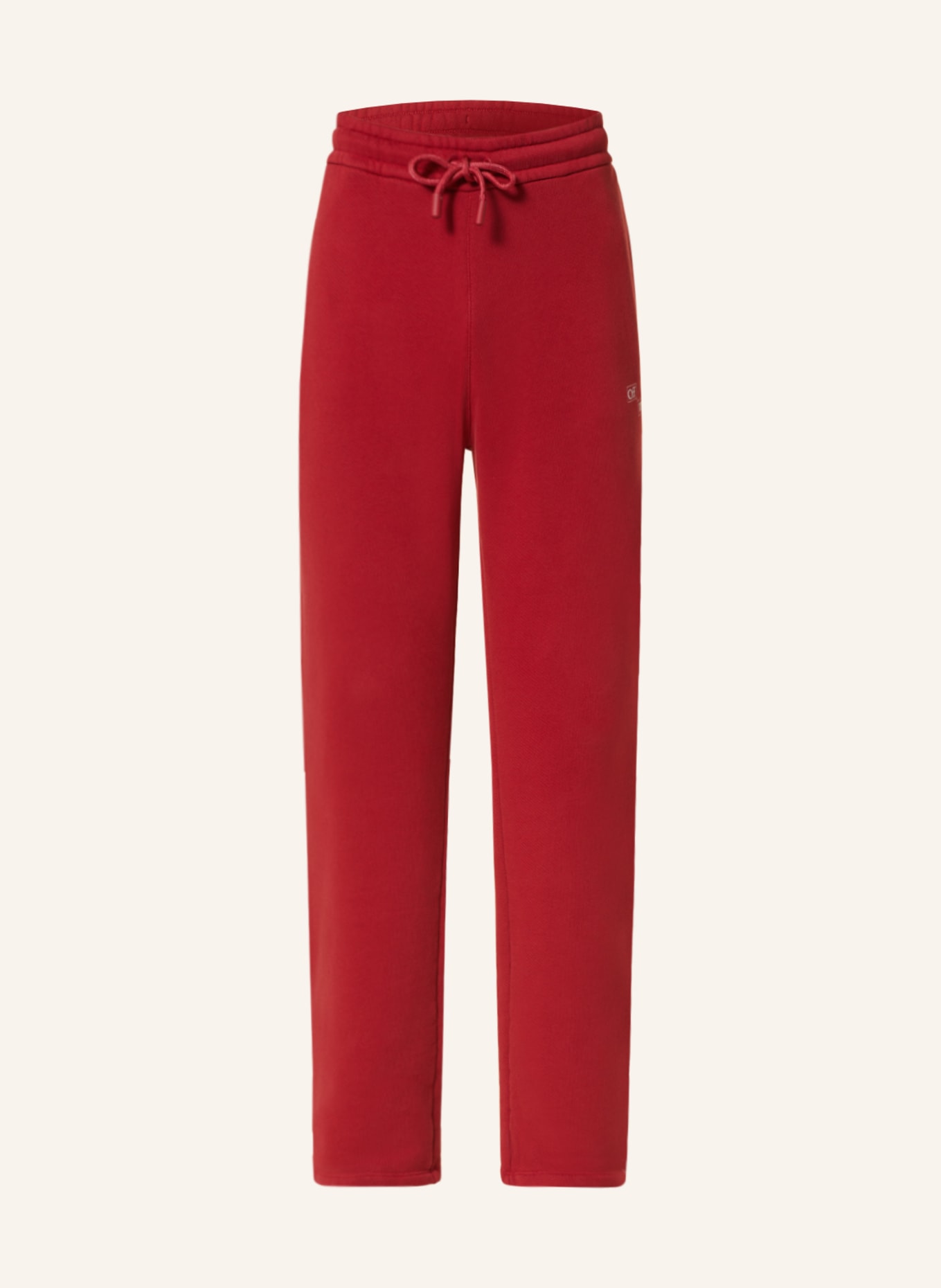 Off-White Pants in jogger style, Color: RED (Image 1)