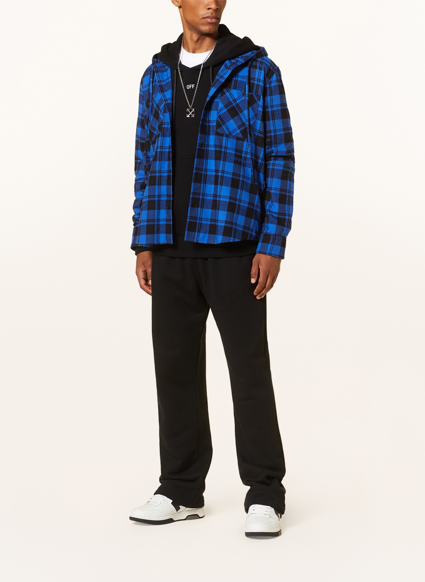 Off White Overshirt in blue black