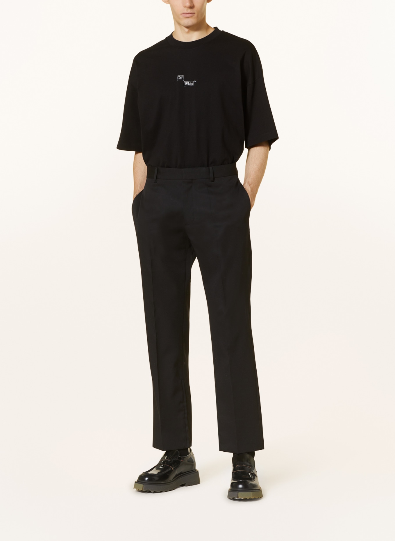 Off-White Suit trousers regular fit, Color: BLACK (Image 3)