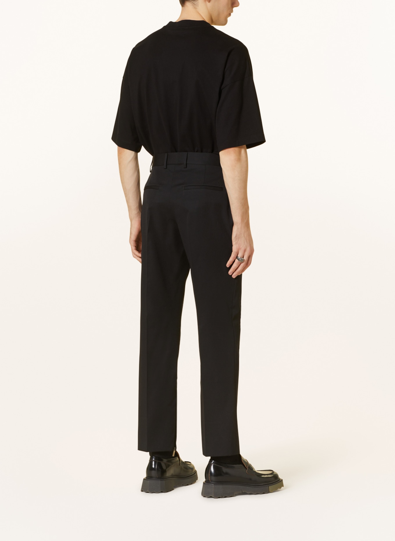 Off-White Suit trousers regular fit, Color: BLACK (Image 4)