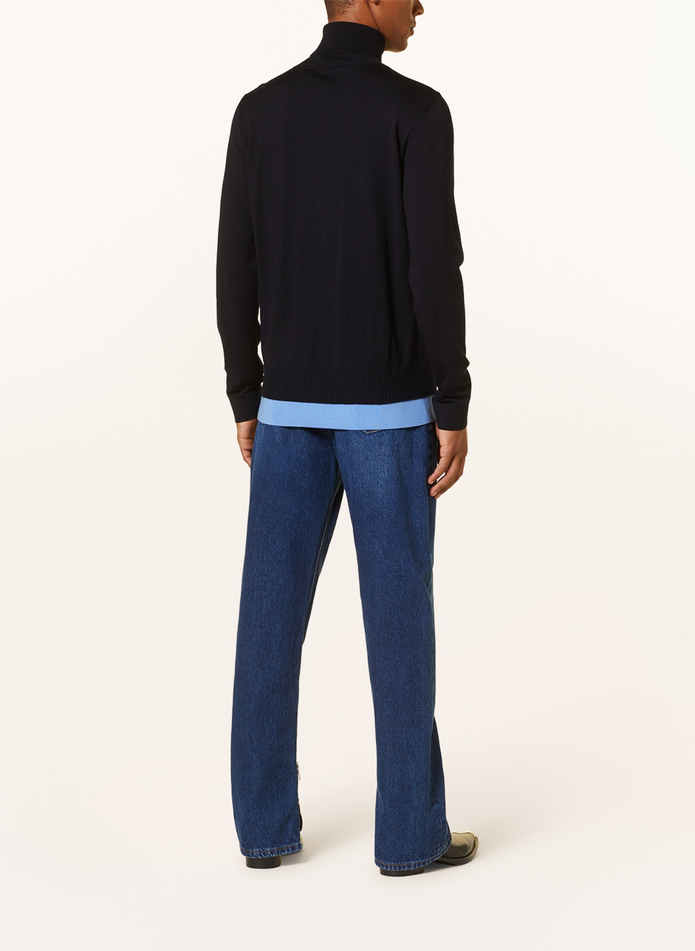 Off-White Turtleneck sweater, Color: DARK BLUE (Image 3)