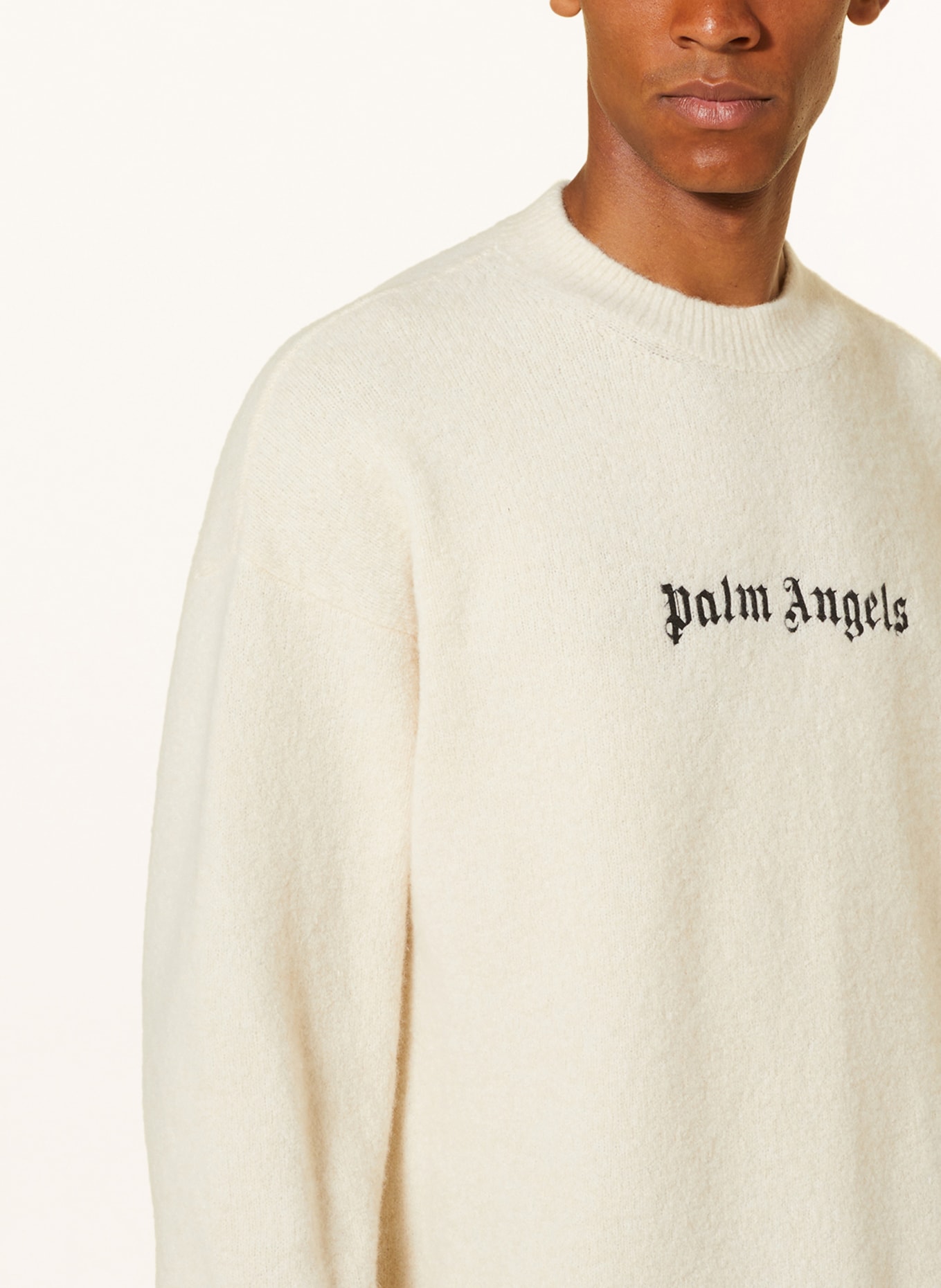 Palm Angels Sweater, Color: CREAM/ BLACK (Image 4)