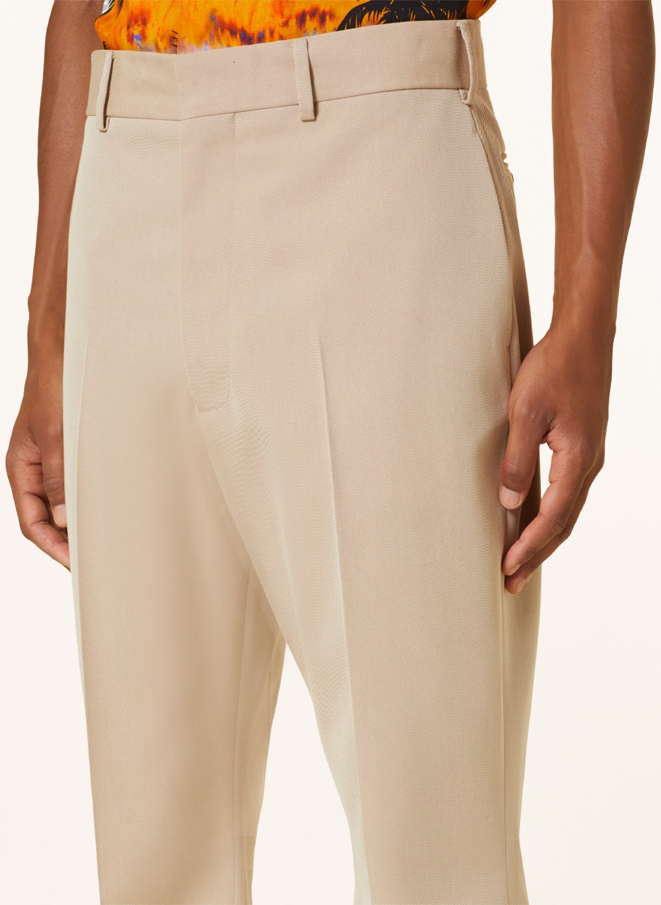 Palm Angels Oblekové kalhoty Regular Fit, Barva: 6110 BEIGE BLACK (Obrázek 6)