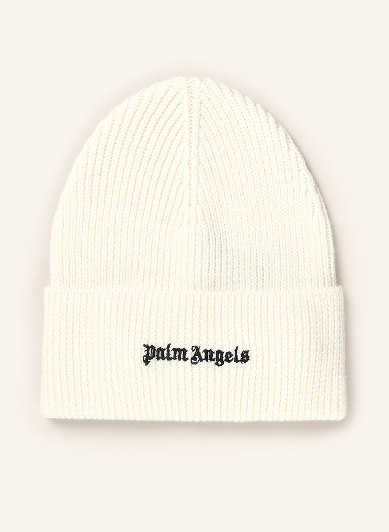 Palm Angels Beanie, Color: WHITE/ BLACK (Image 1)
