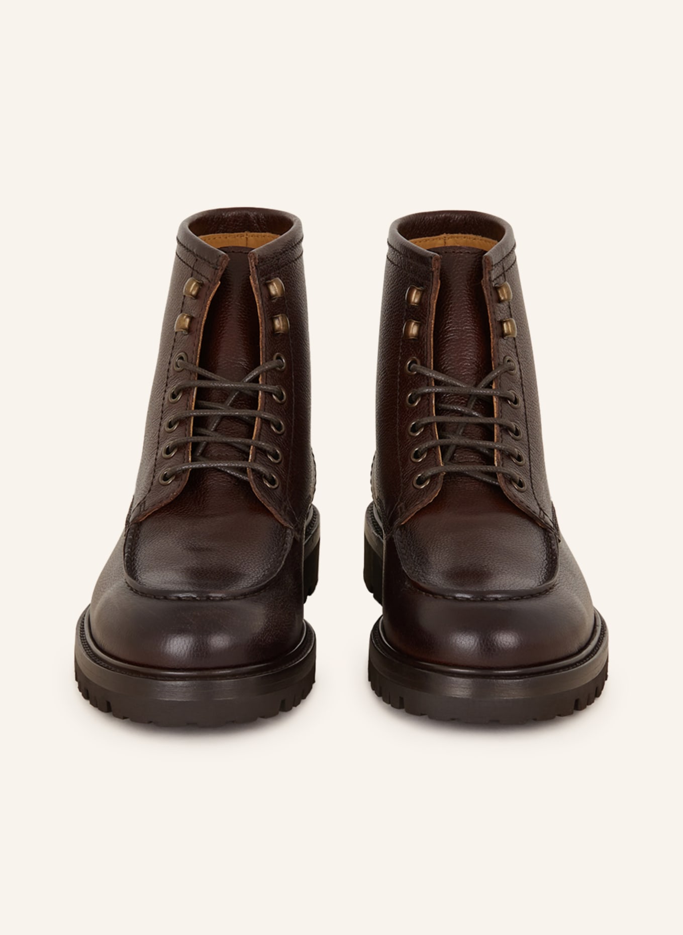 BRUNELLO CUCINELLI Lace-up boots, Color: DARK BROWN (Image 3)