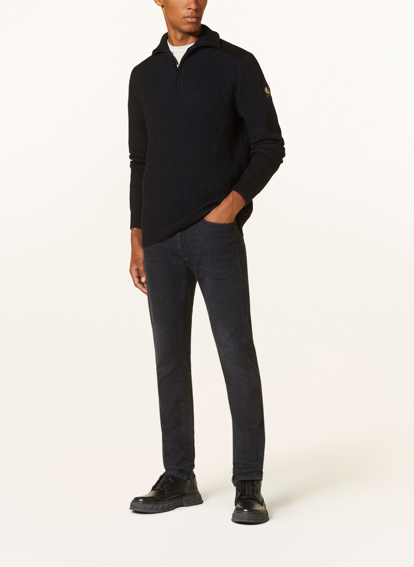 BELSTAFF Jeans LONGTON Slim Fit, Farbe: ANTIQUE BLACK ANTIQUE BLACK (Bild 2)