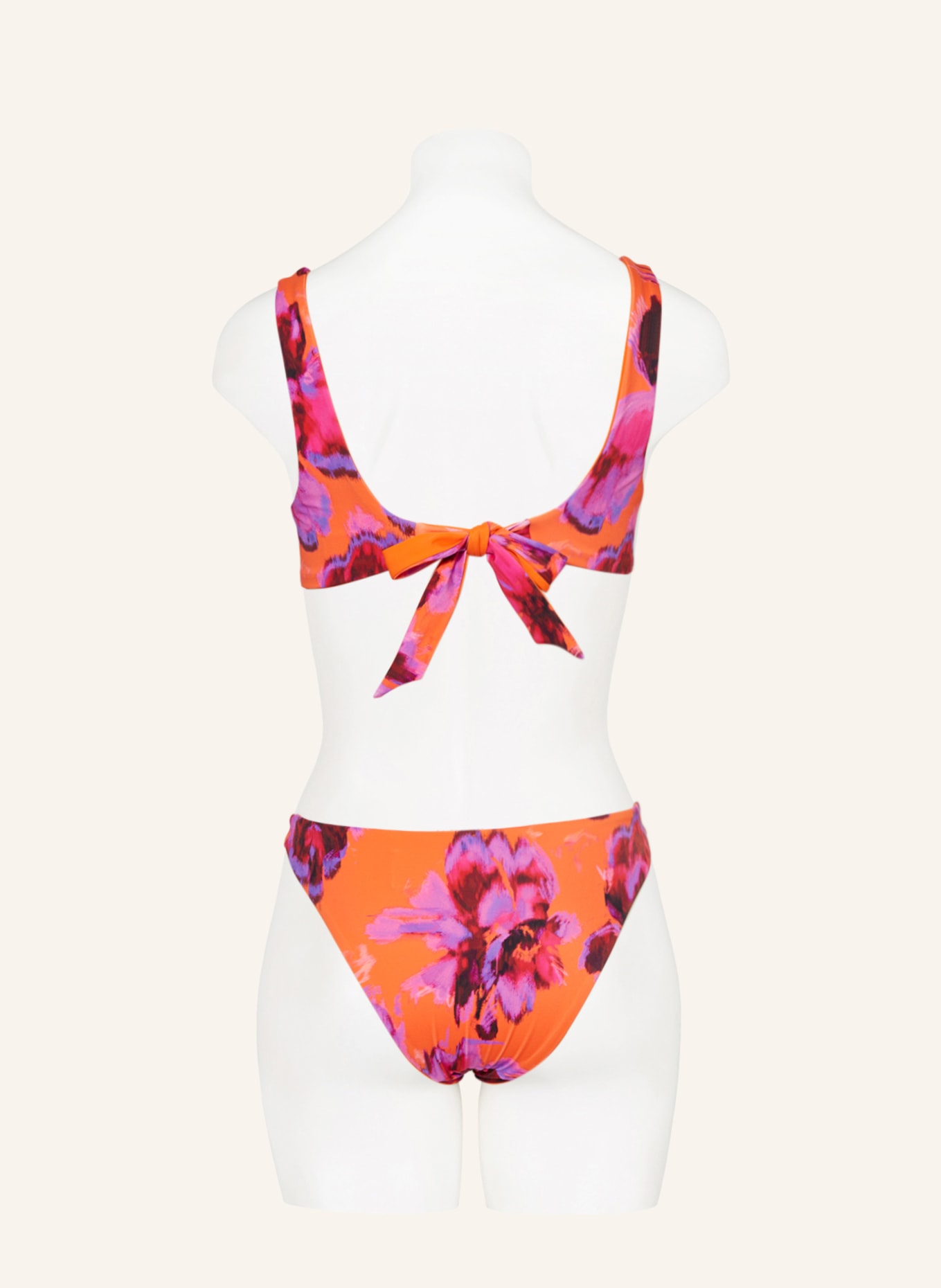 COS Reversible bralette bikini top, Color: ORANGE/ PURPLE/ DARK RED (Image 3)
