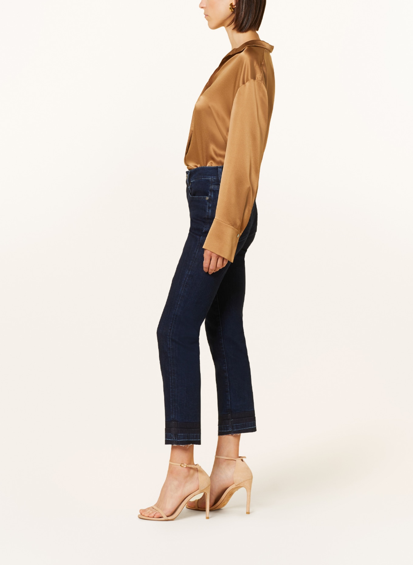 7 for all mankind 7/8 Jeans THE STRAIGHT CROP, Color: SS DARK BLUE (Image 4)