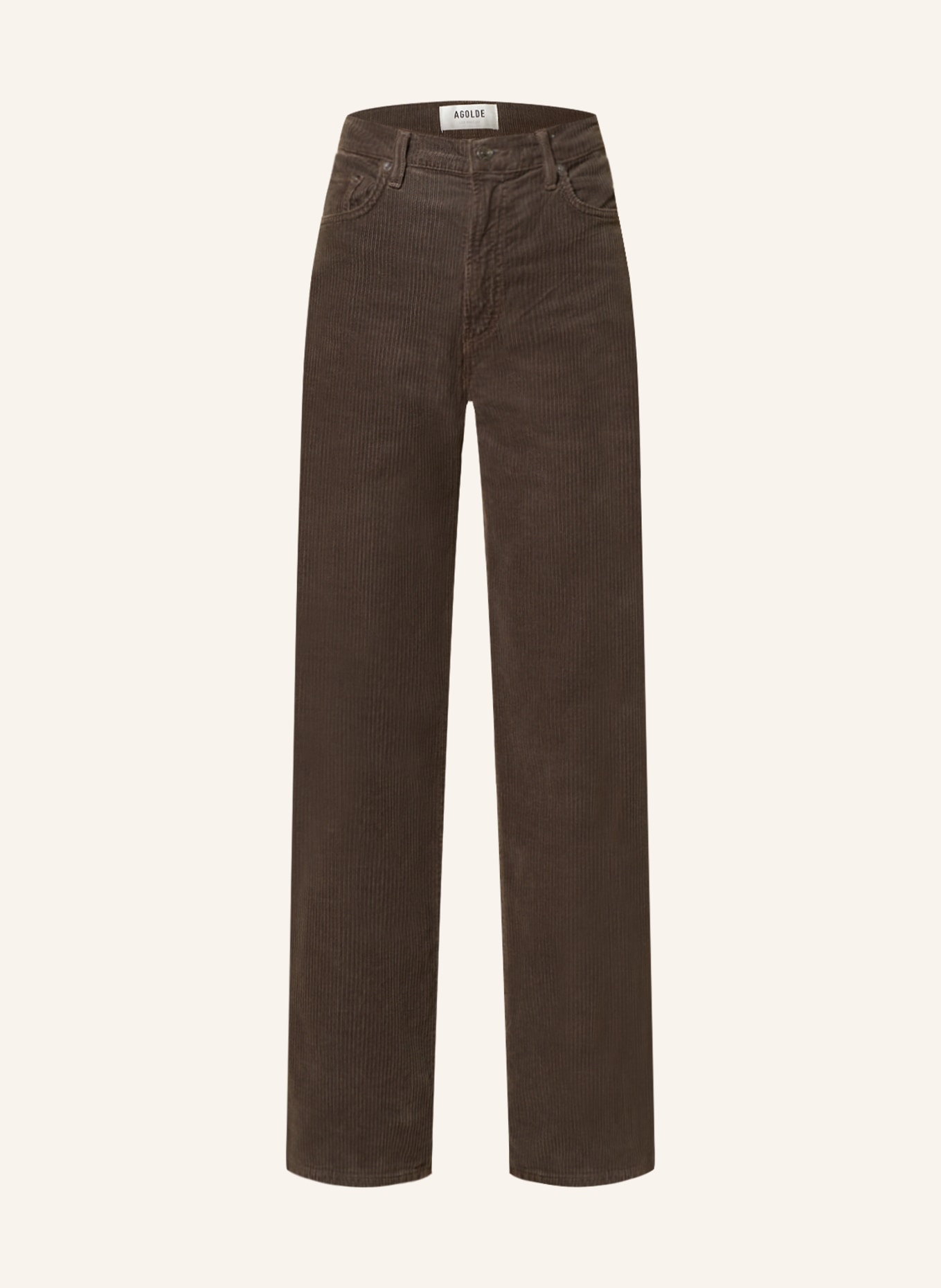 AGOLDE Corduroy trousers HARPER, Color: GREEN (Image 1)