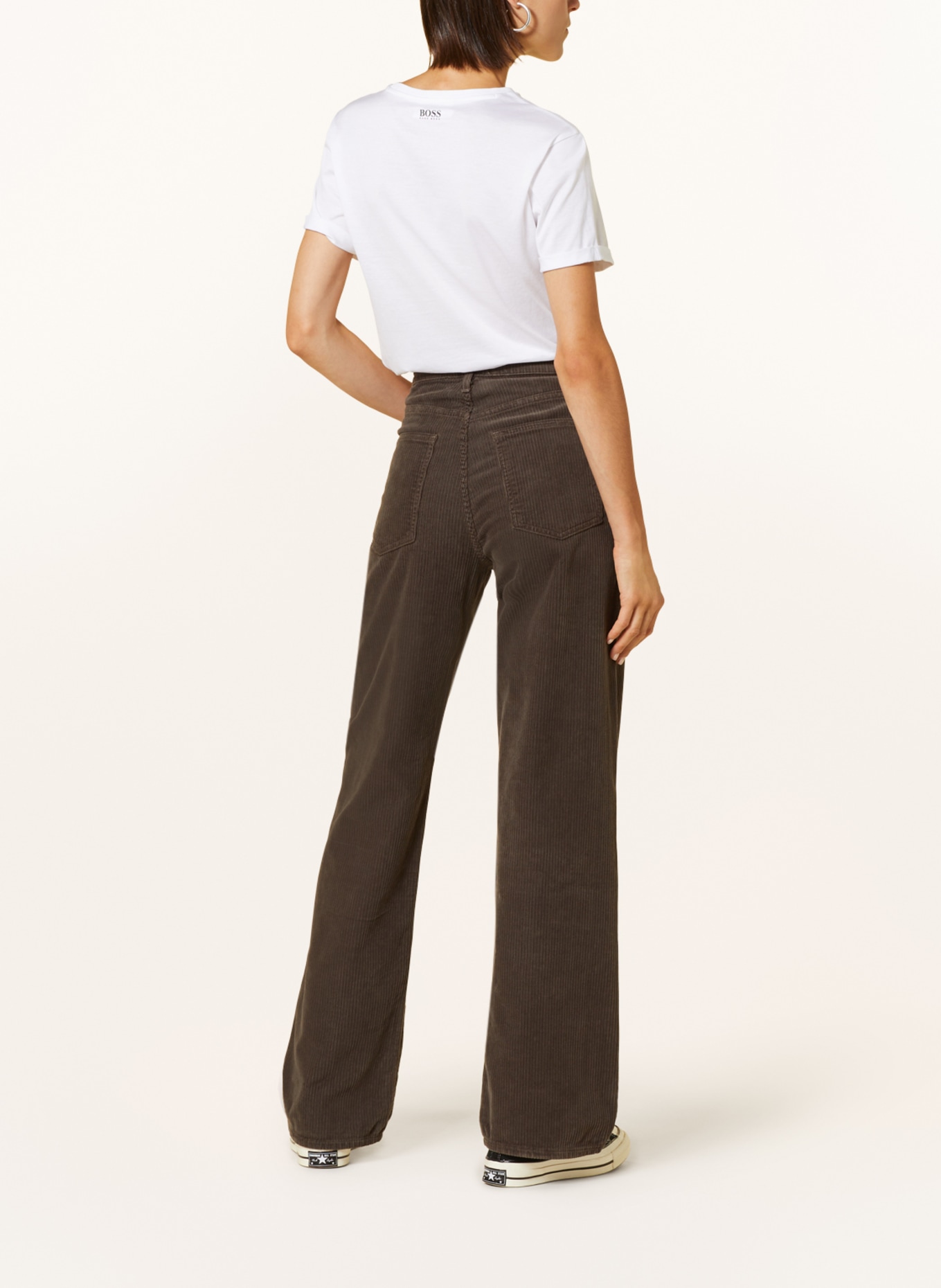 AGOLDE Corduroy trousers HARPER, Color: GREEN (Image 3)