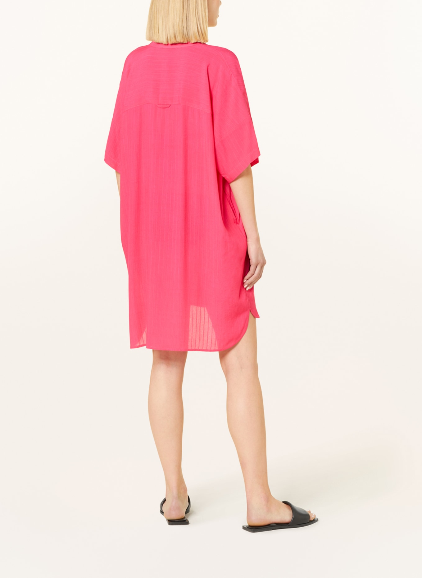 Lidea Beach dress INTENSE EMOTION with broderie anglaise, Color: PINK (Image 3)