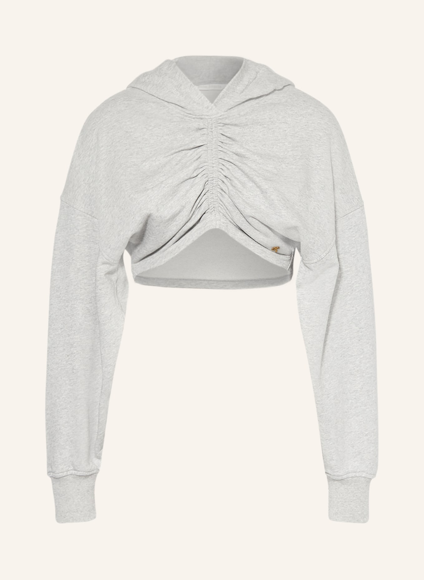 Palm Angels Cropped hoodie, Color: LIGHT GRAY (Image 1)