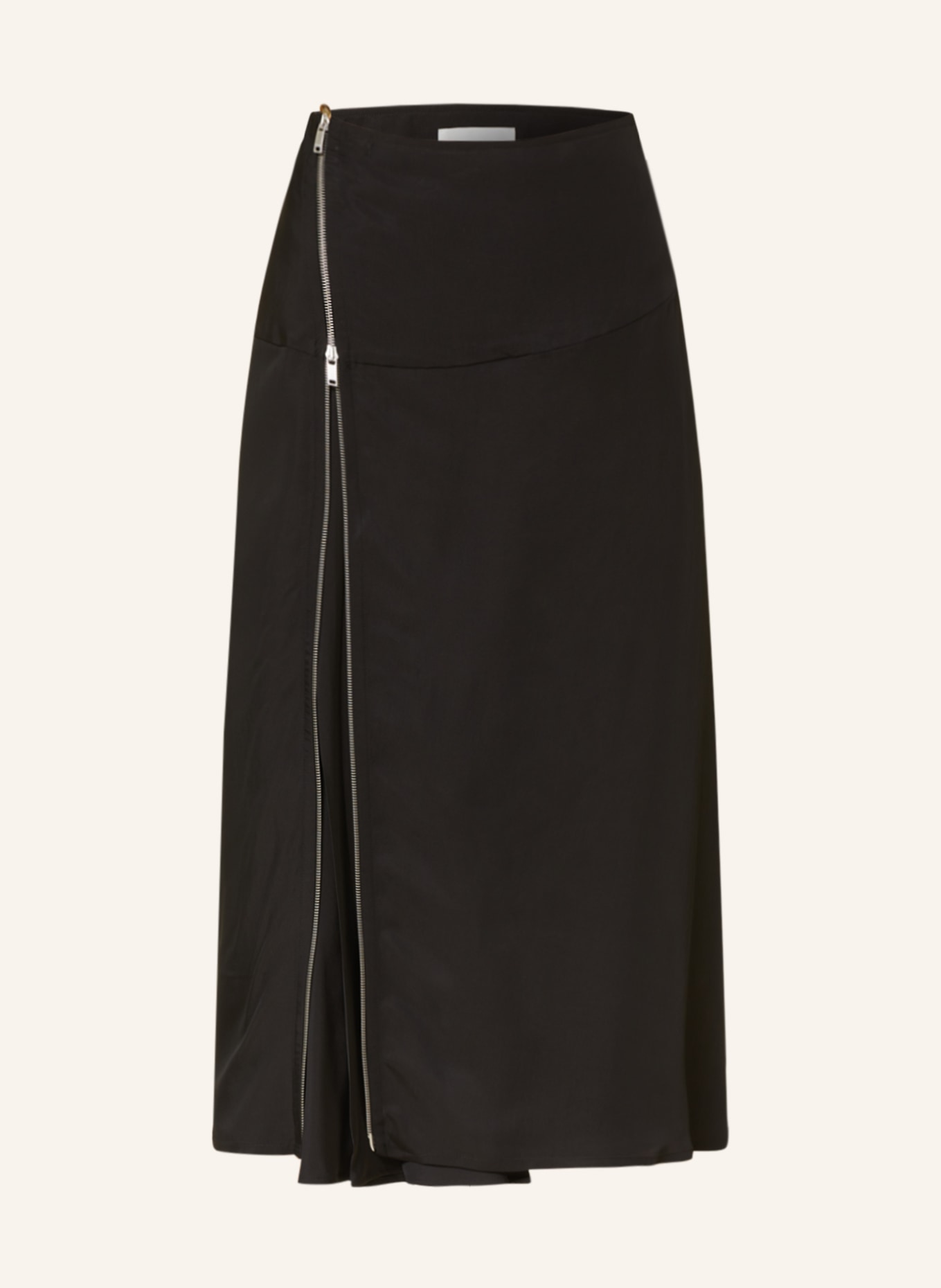 JIL SANDER Skirt with silk, Color: BLACK (Image 1)