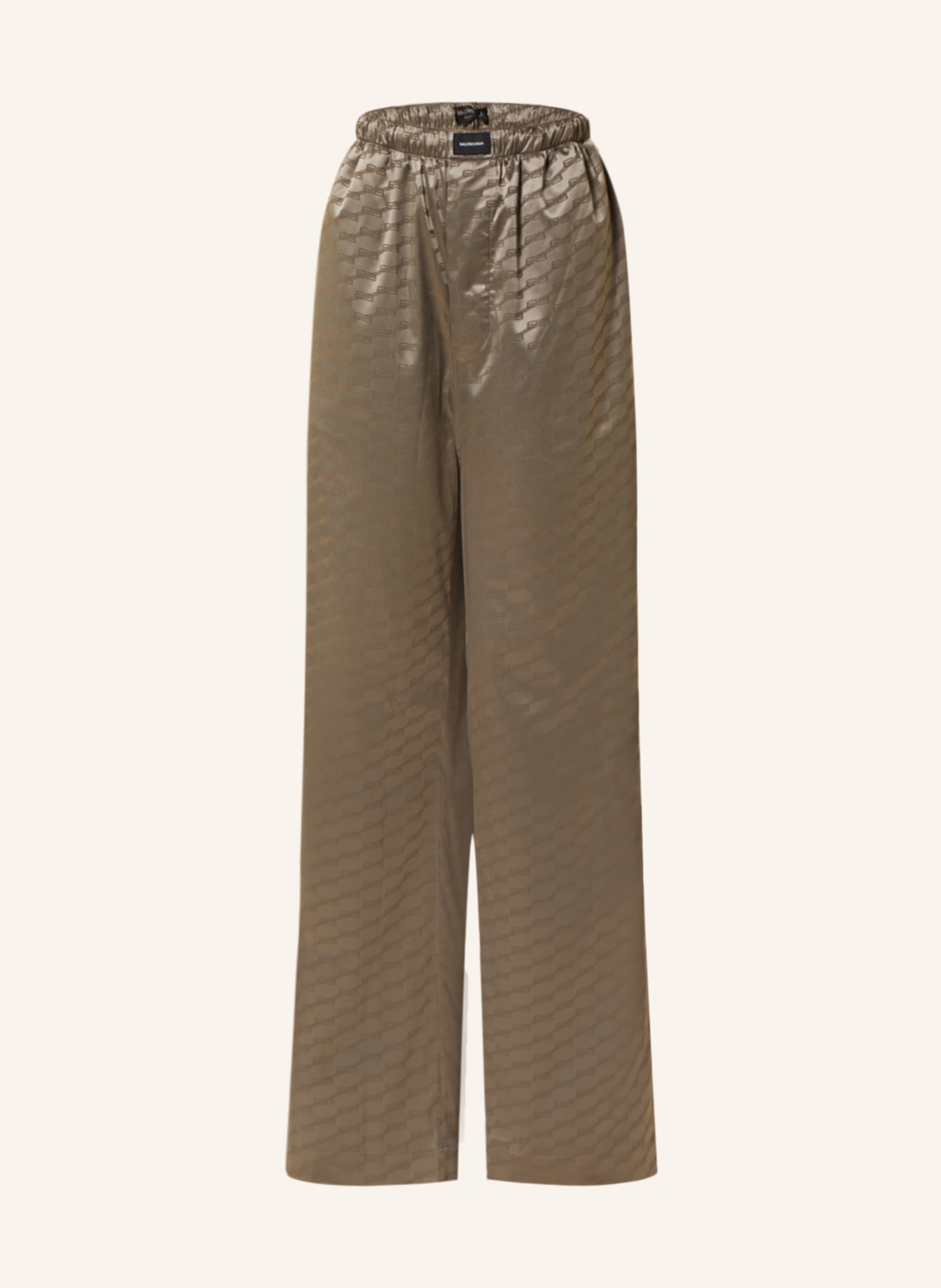 BALENCIAGA Spodnie satynowe, Kolor: SZARY (Obrazek 1)