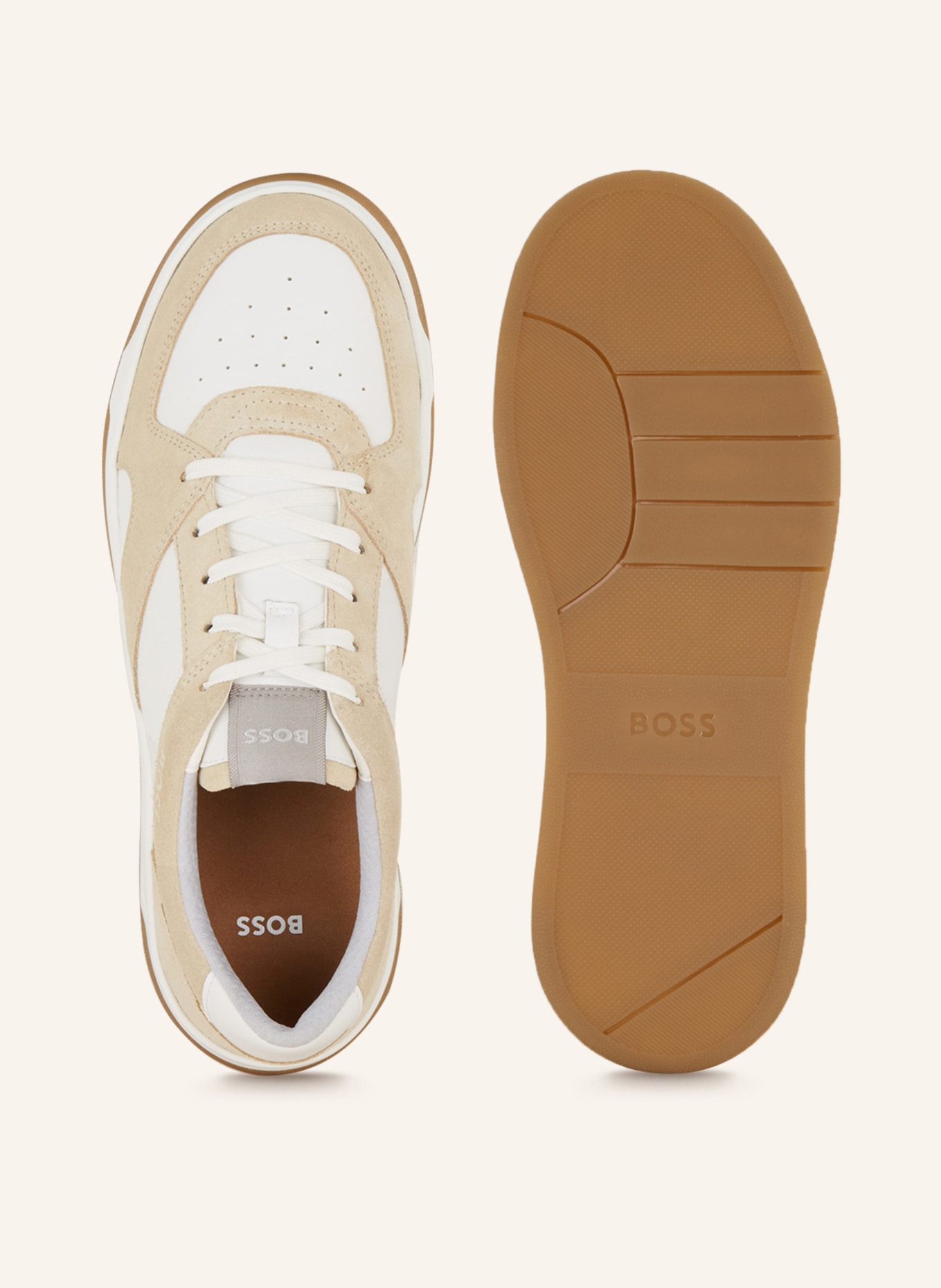 BOSS Sneakers BALTIMORE TENN, Color: BEIGE/ WHITE (Image 5)