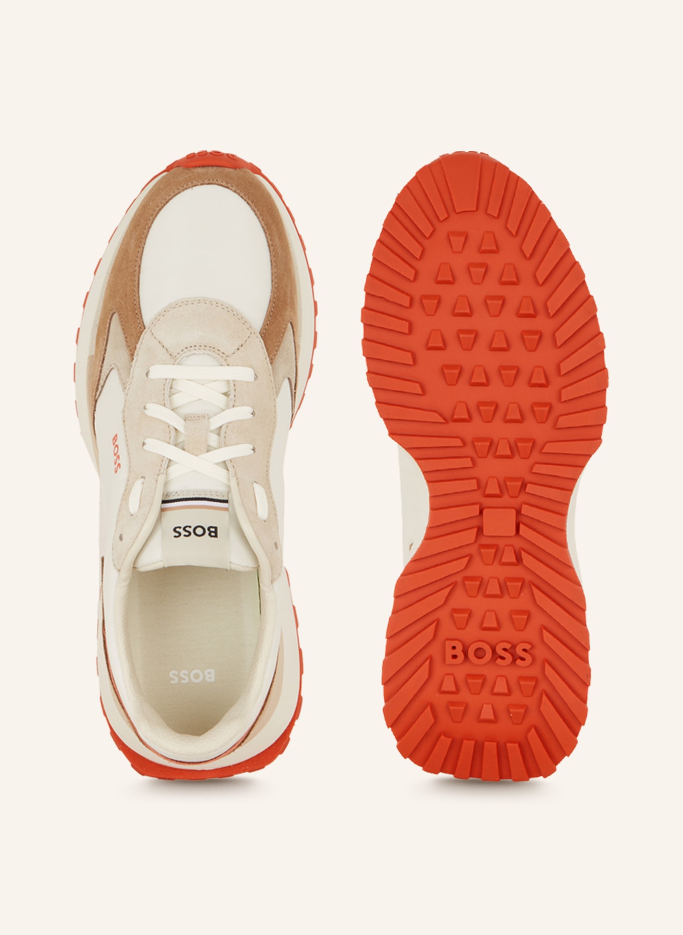 BOSS Sneakers JONAH RUNN, Color: BEIGE/ CAMEL/ CREAM (Image 5)