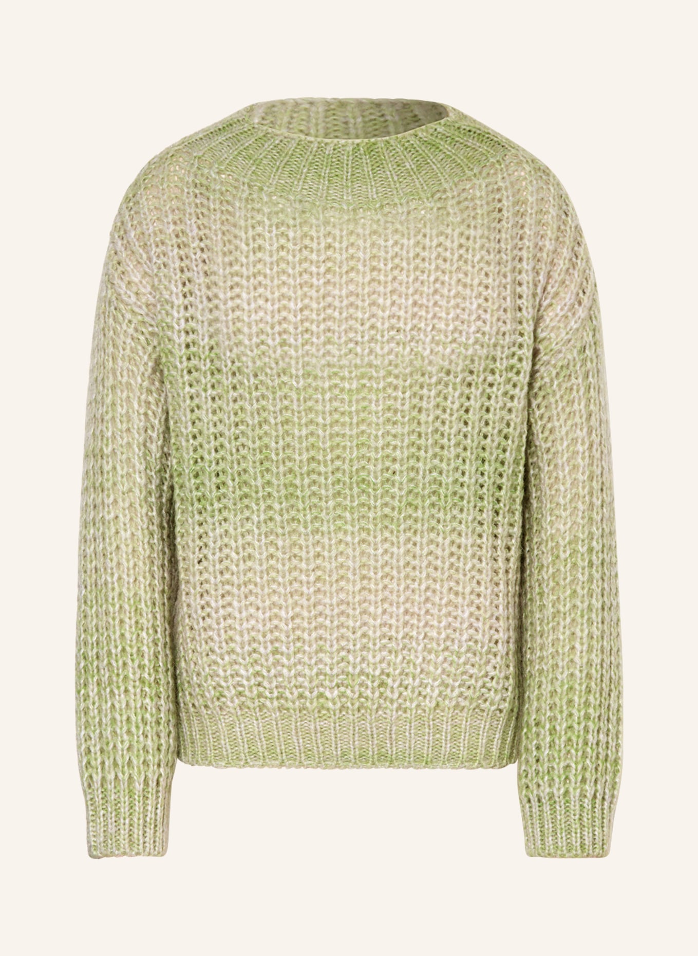 rich&royal Sweater, Color: LIGHT GREEN/ ECRU (Image 1)