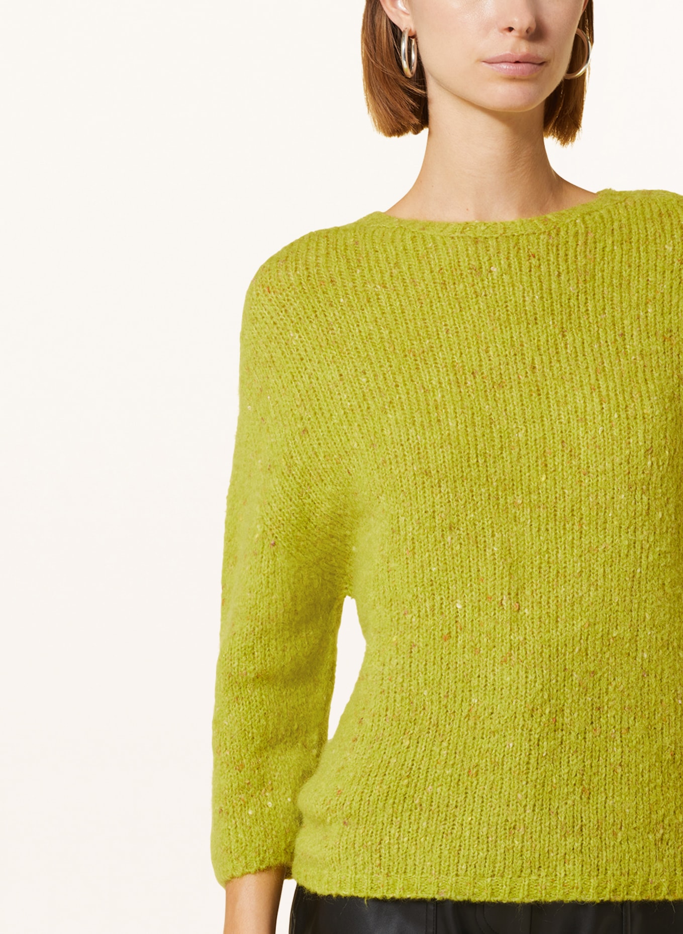 rich&royal Sweater with 3/4 sleeves, Color: LIGHT GREEN (Image 4)