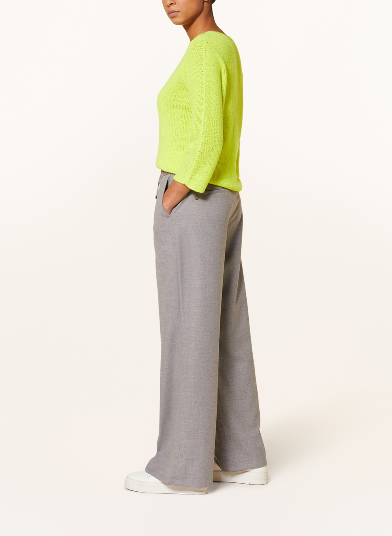 rich&royal Trousers, Color: GRAY (Image 4)