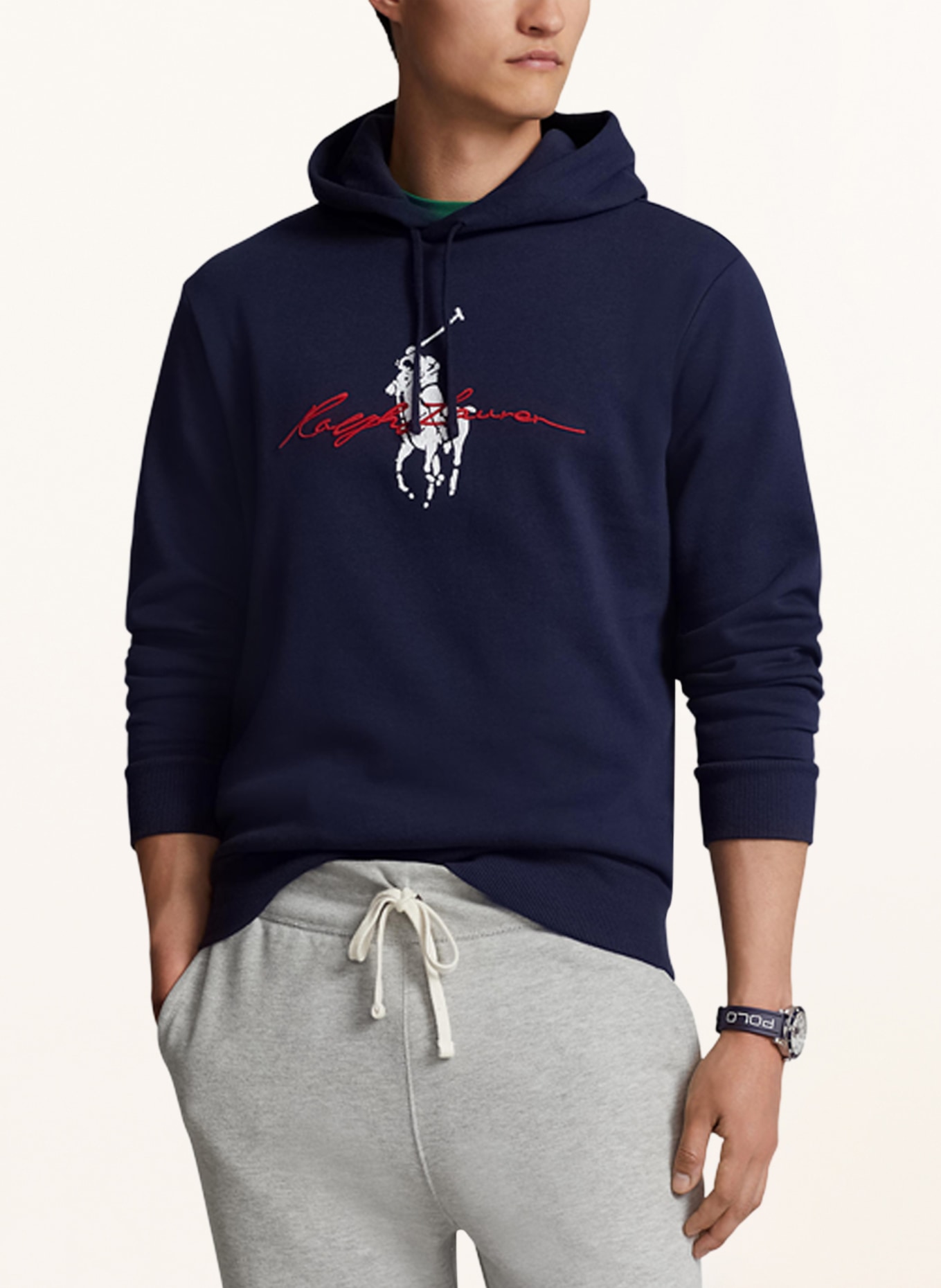 Blue polo ralph hot sale lauren hoodie
