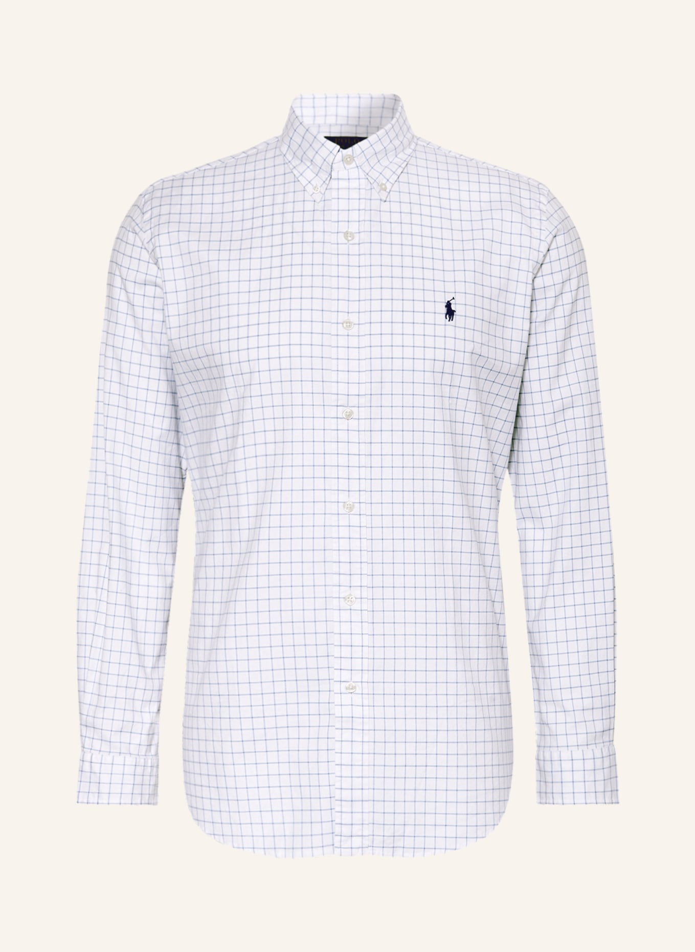POLO RALPH LAUREN Hemd Custom Fit, Farbe: WEISS/ HELLBLAU(Bild null)