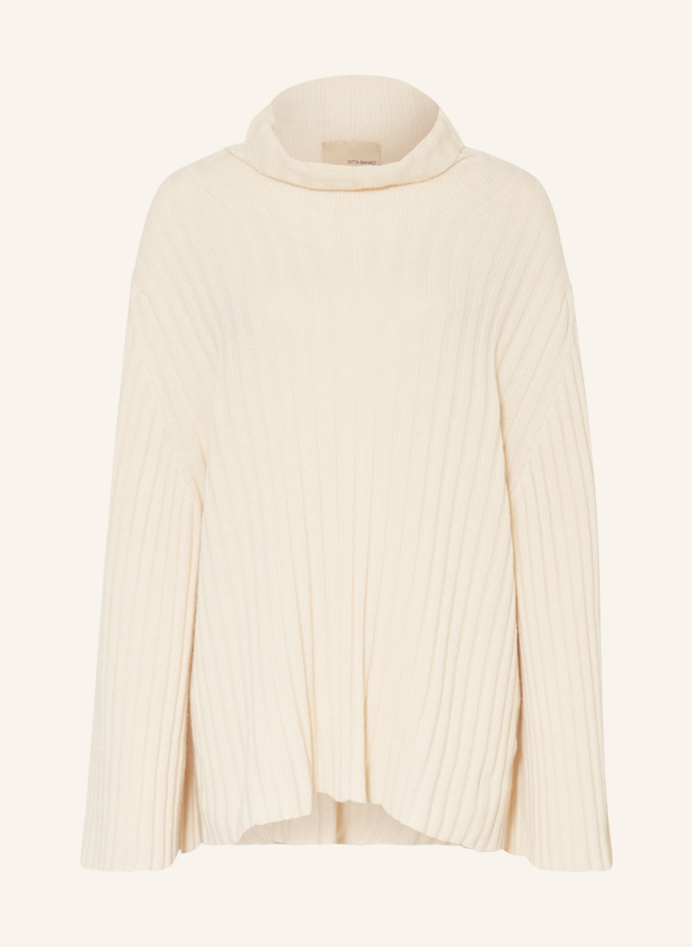 GITTA BANKO Turtleneck sweater MAGNOLIA with cashmere, Color: ECRU (Image 1)