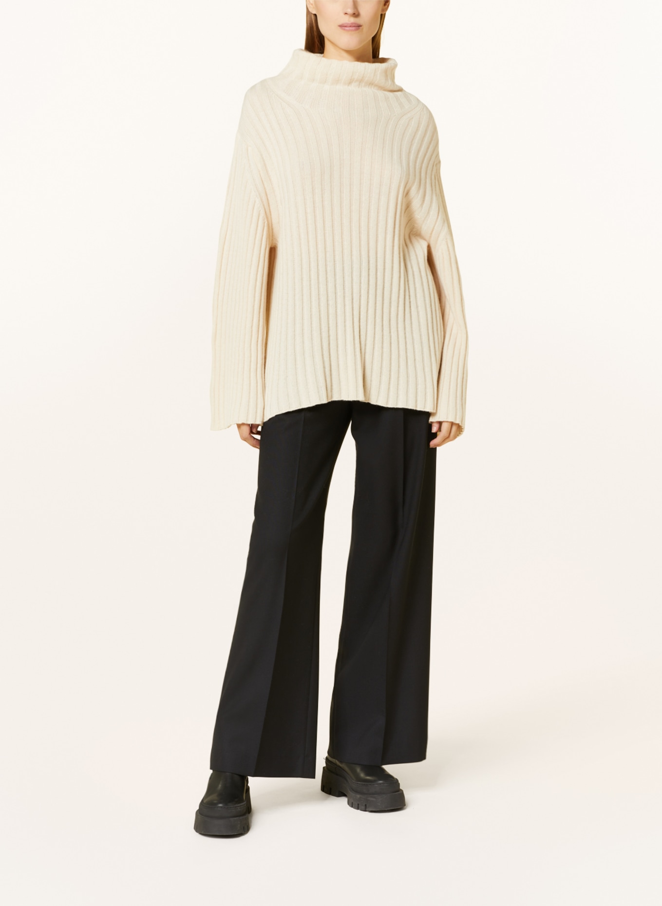 GITTA BANKO Turtleneck sweater MAGNOLIA with cashmere, Color: ECRU (Image 2)