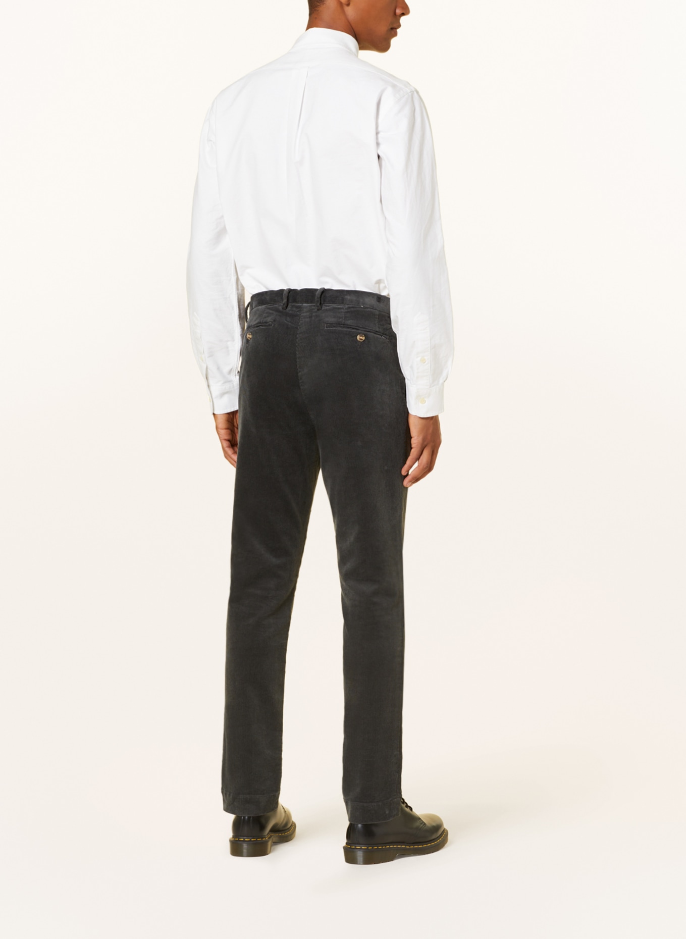 POLO RALPH LAUREN Corduroy trousers slim fit, Color: GRAY (Image 3)