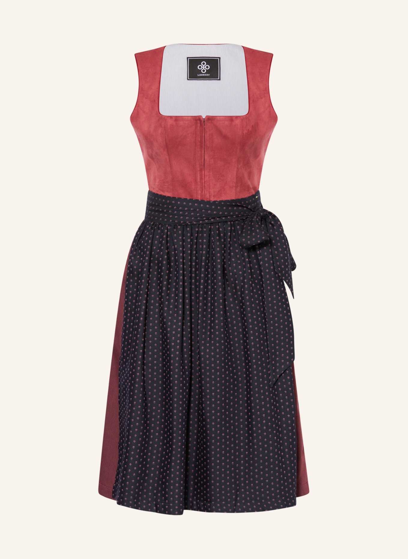 LIMBERRY Dirndl LAYLA: DUNKELROT / ROT