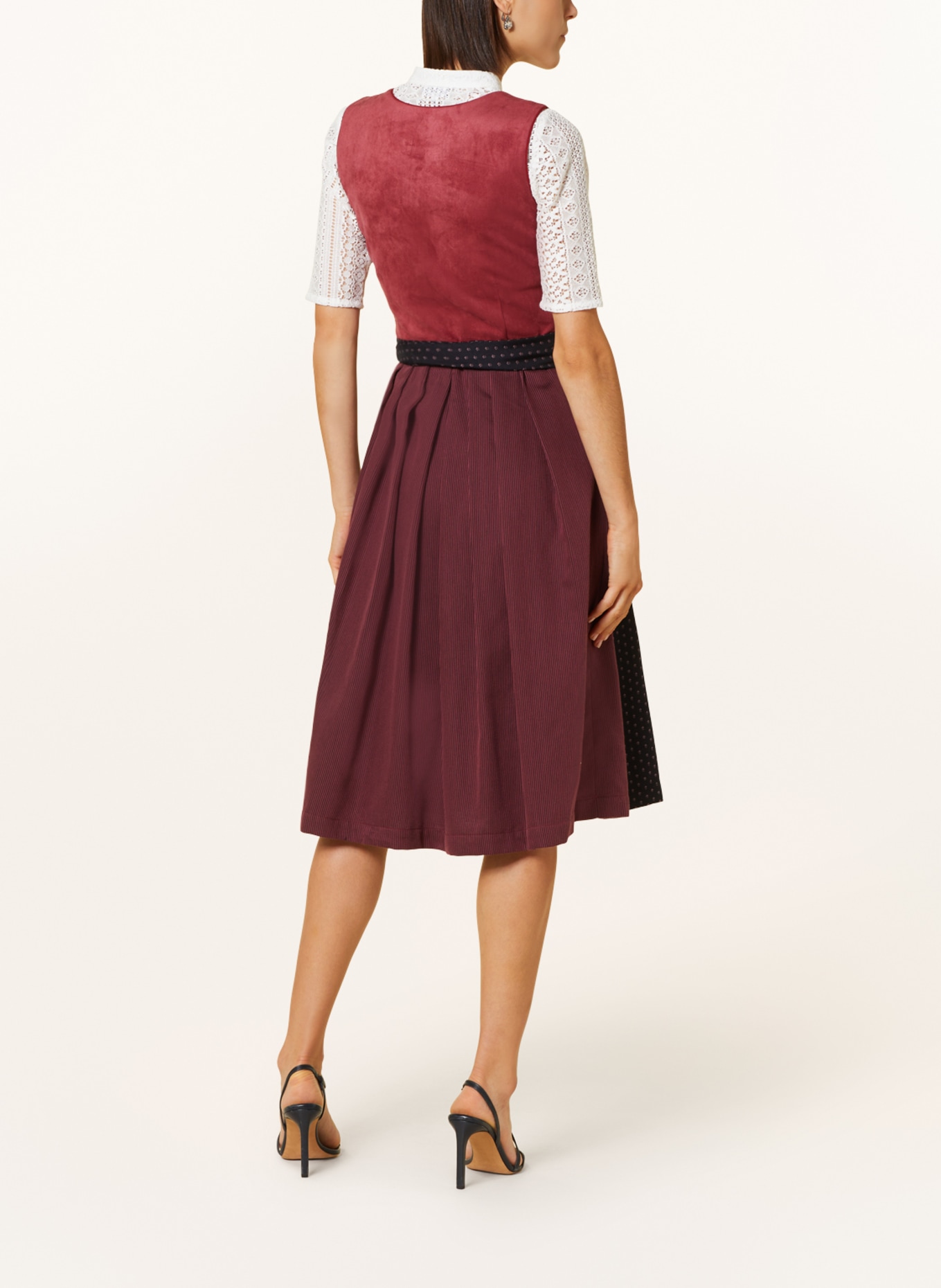 LIMBERRY Dirndl LAYLA, Color: DARK RED/ RED (Image 4)