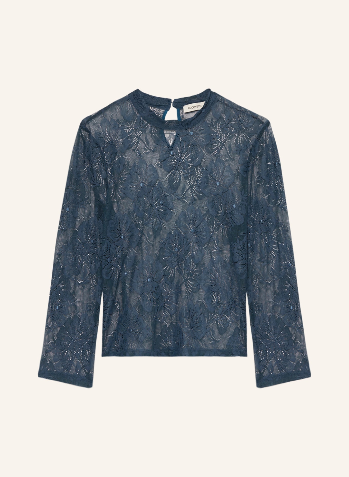 CocoVero Trachtenbluse EMILIA: DUNKELBLAU