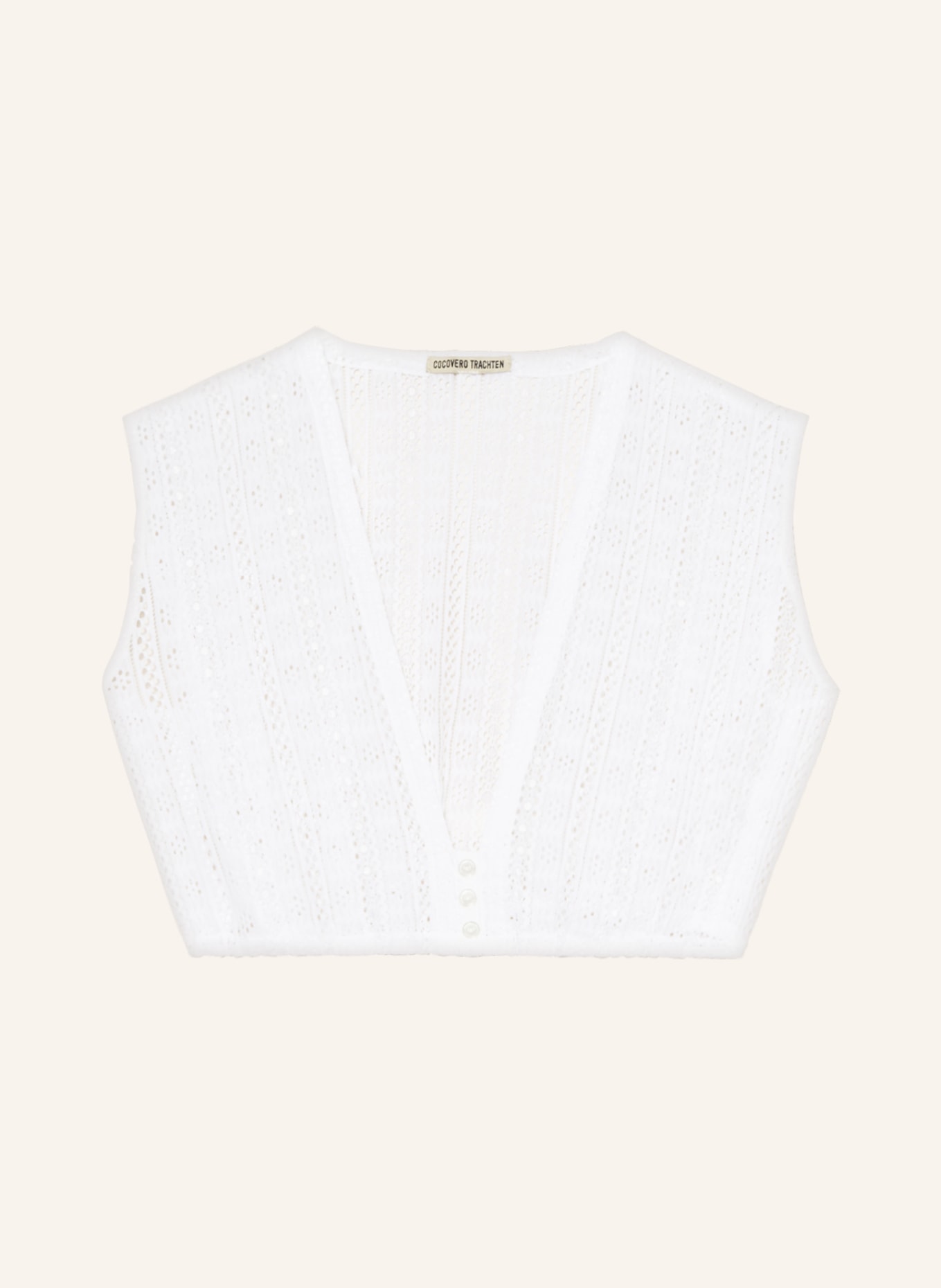 CocoVero Dirndl blouse EMMI made of lace, Color: WHITE (Image 1)